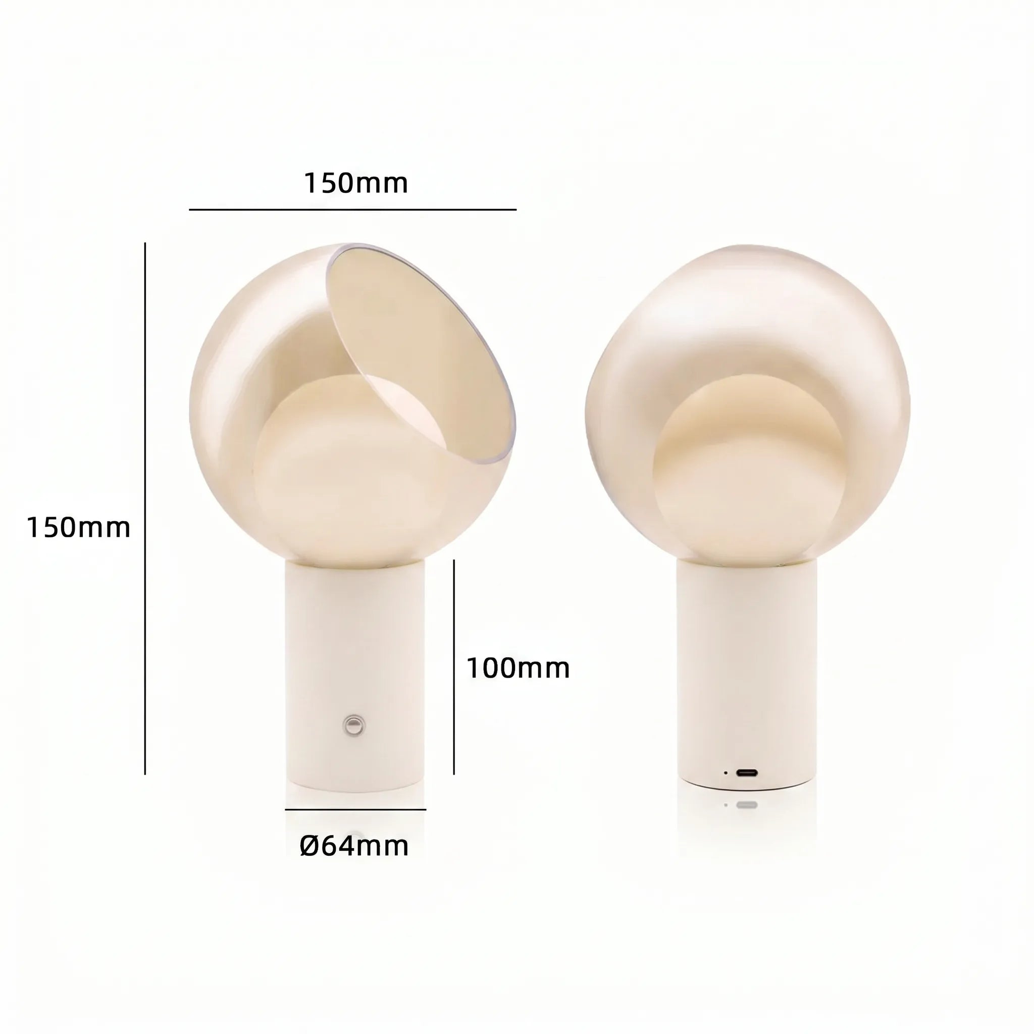 Nabila Portable Rechargeable Table Lamp - Touch Control