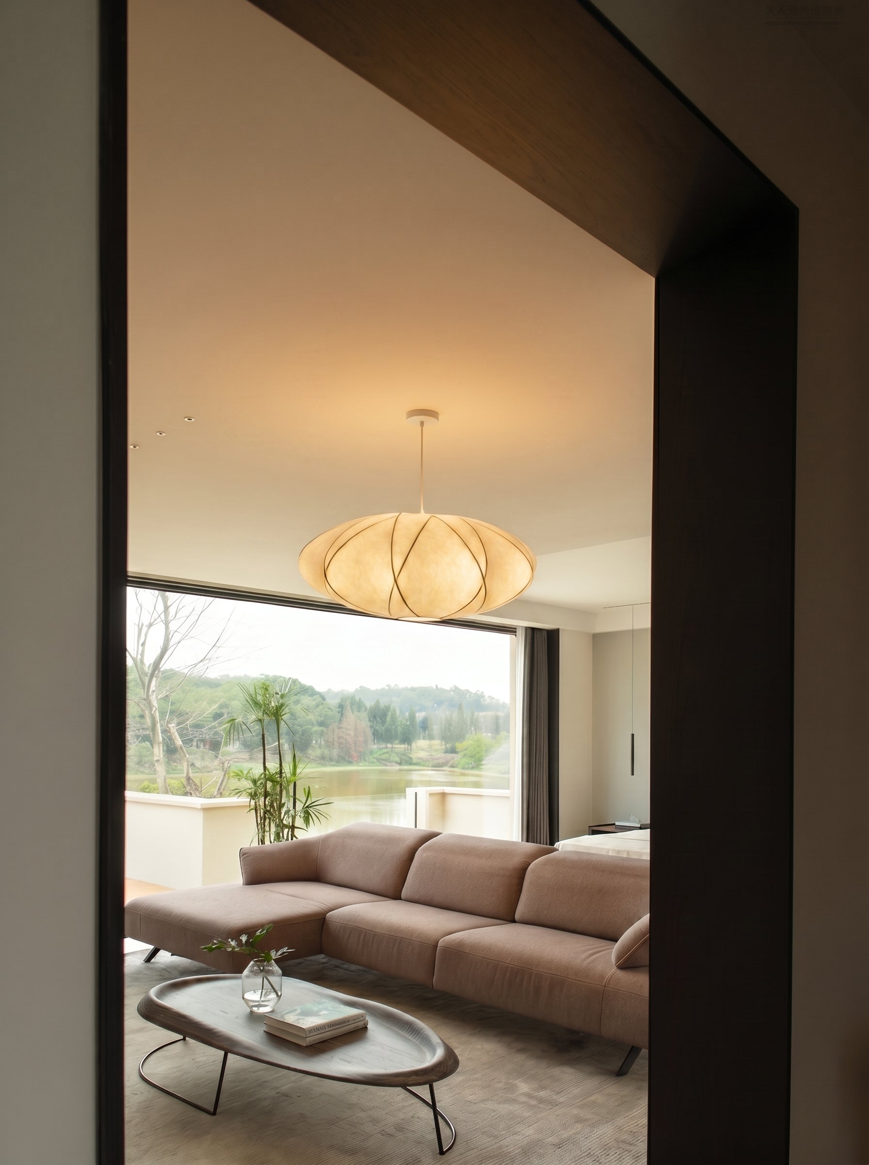 Nelson Bubble Saucer Criss Cross Retro Pendant Light