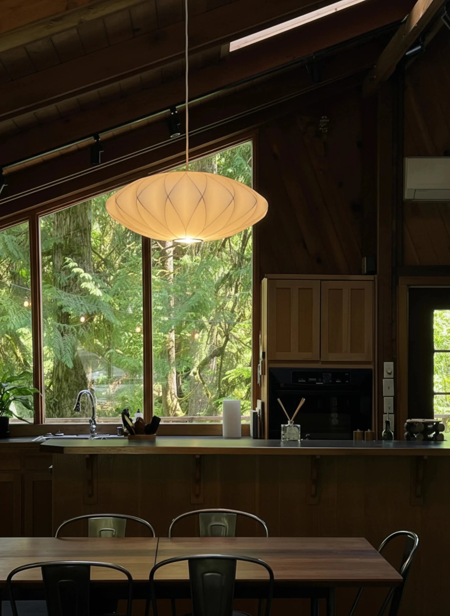 Nelson Bubble Saucer Criss Cross Pendant Lamp - Homezee