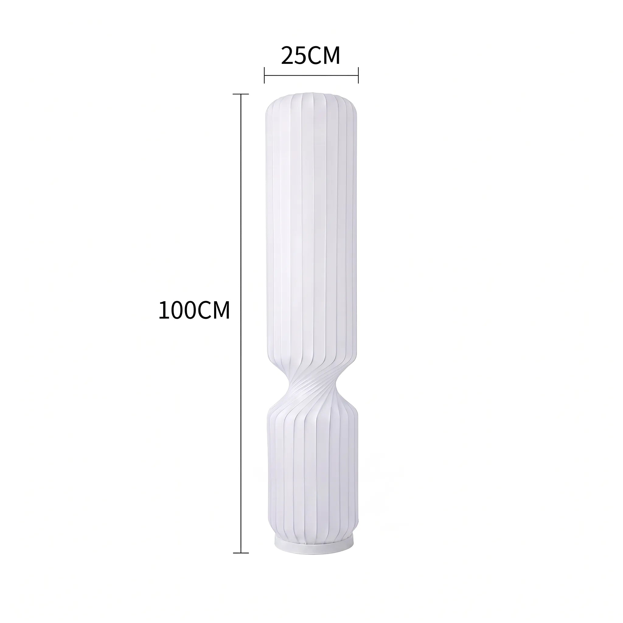 Nelson Cylinder Pleated Silk LED Pendant Light / Floor Lamp