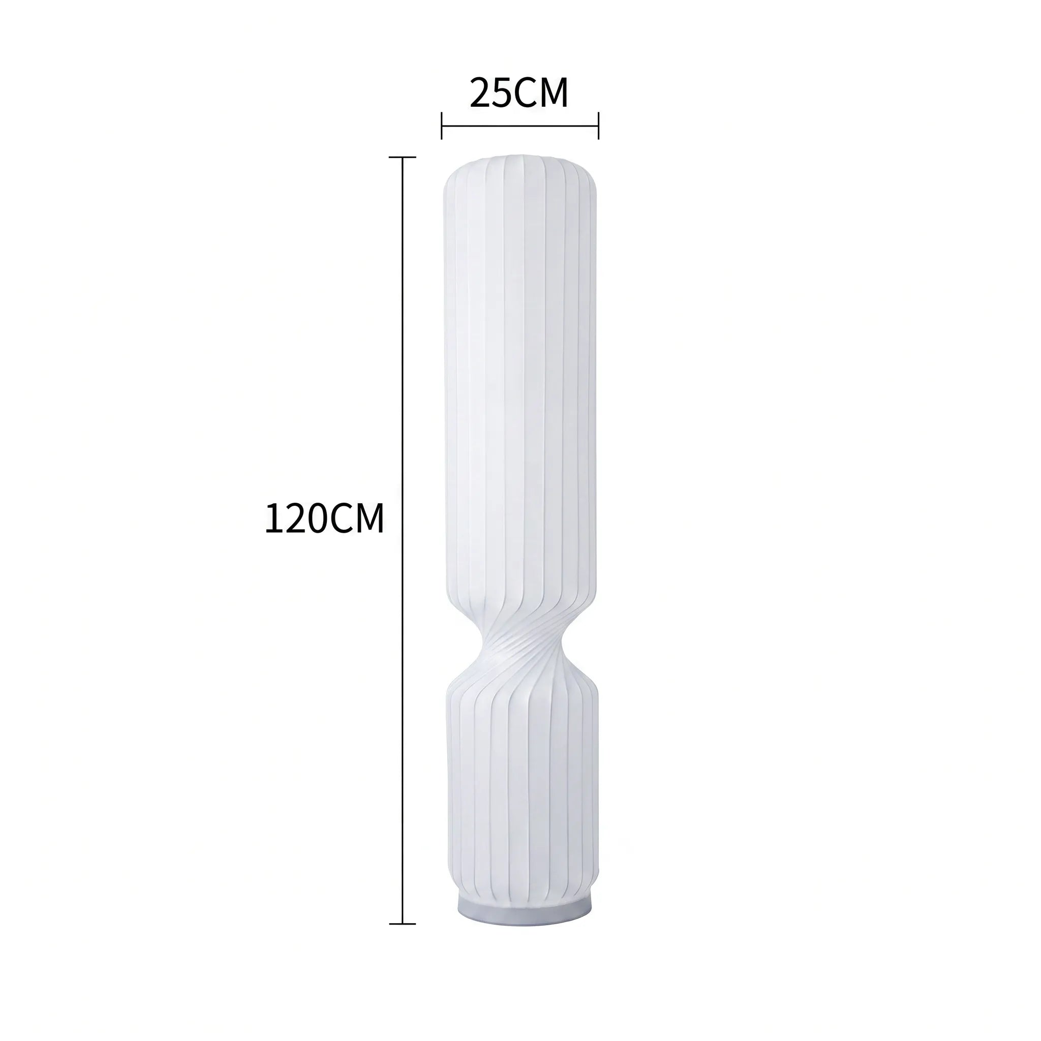 Nelson Cylinder Pleated Silk LED Pendant Light / Floor Lamp