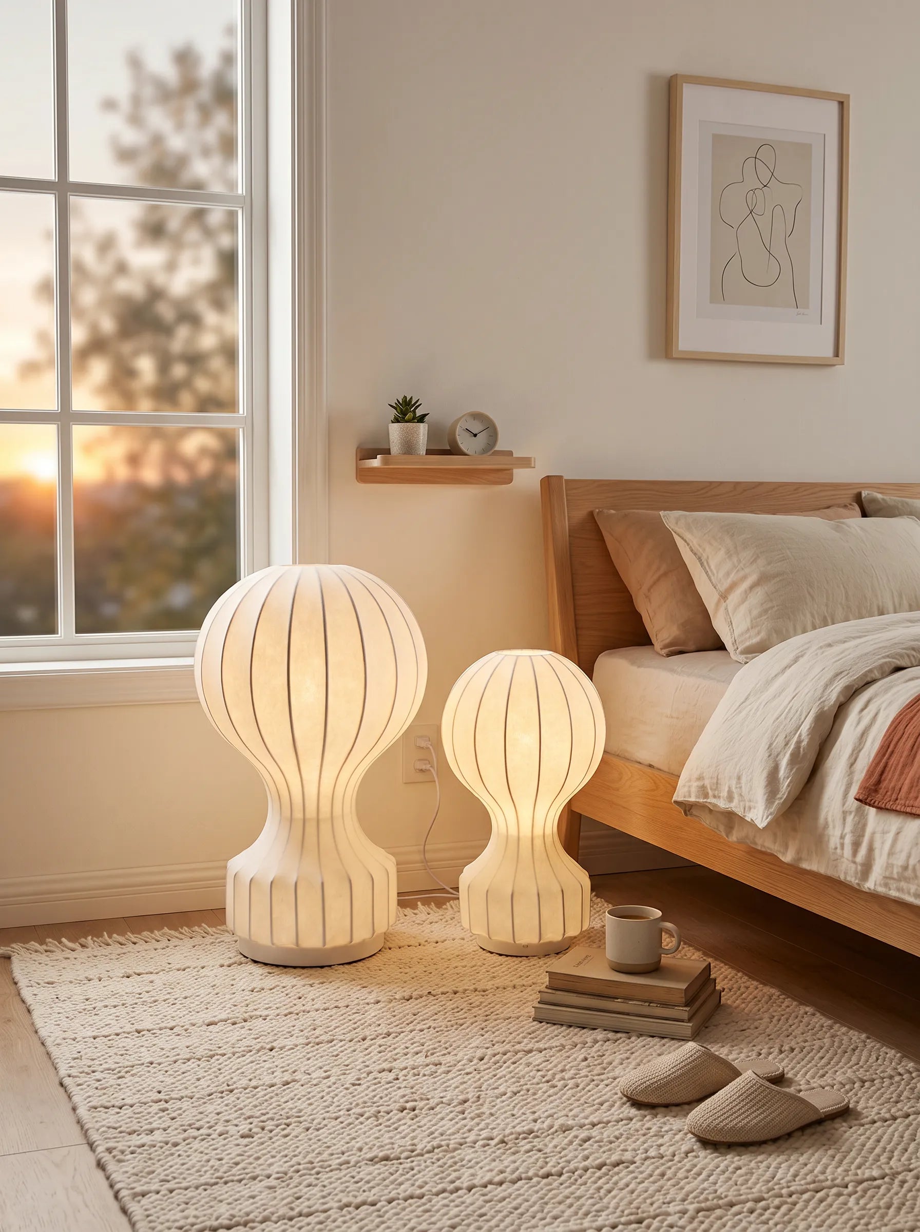 Nelson Gatto Japandi Table & Floor Lamp