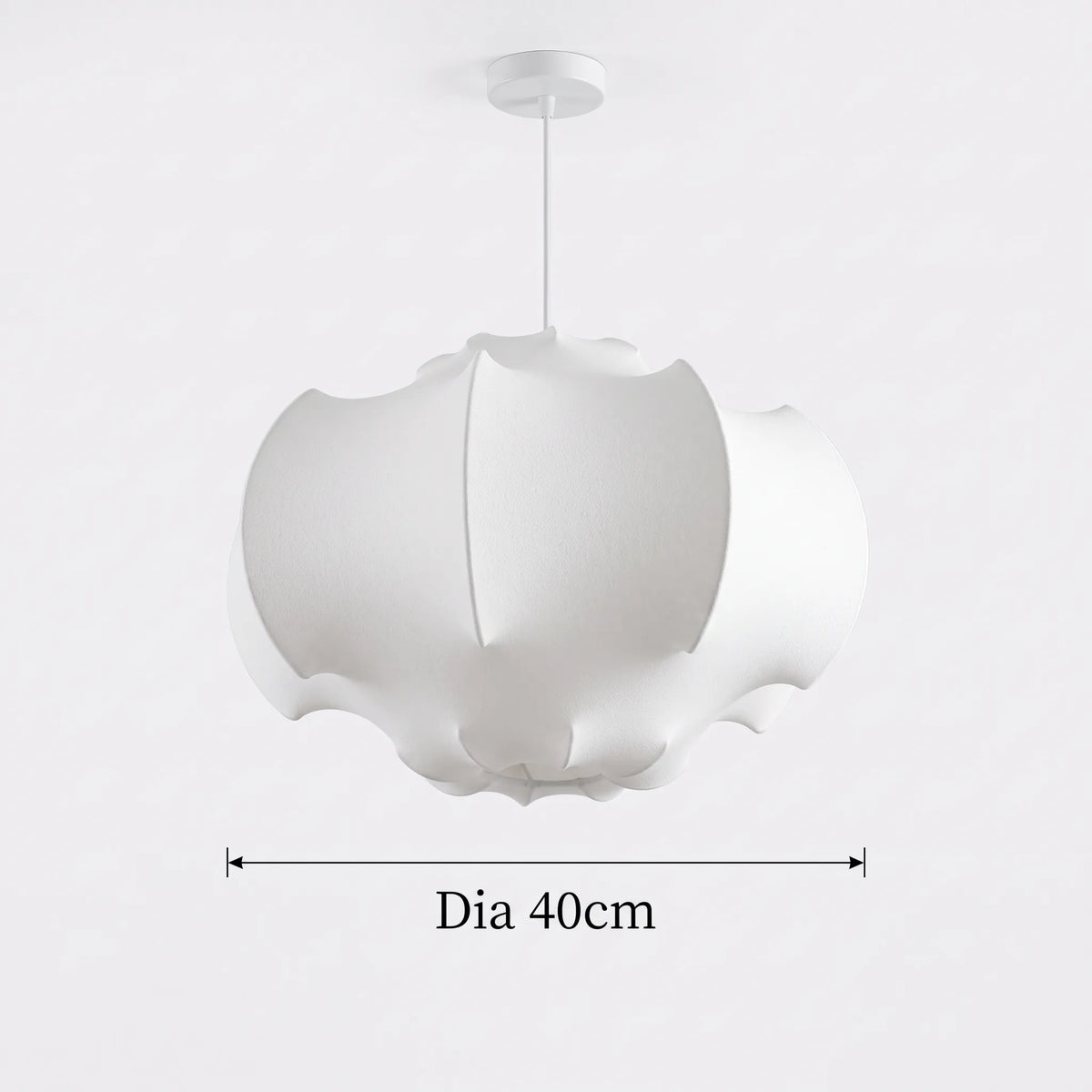 Nelson Lantern Silk Wabi-Sabi Pendant Light
