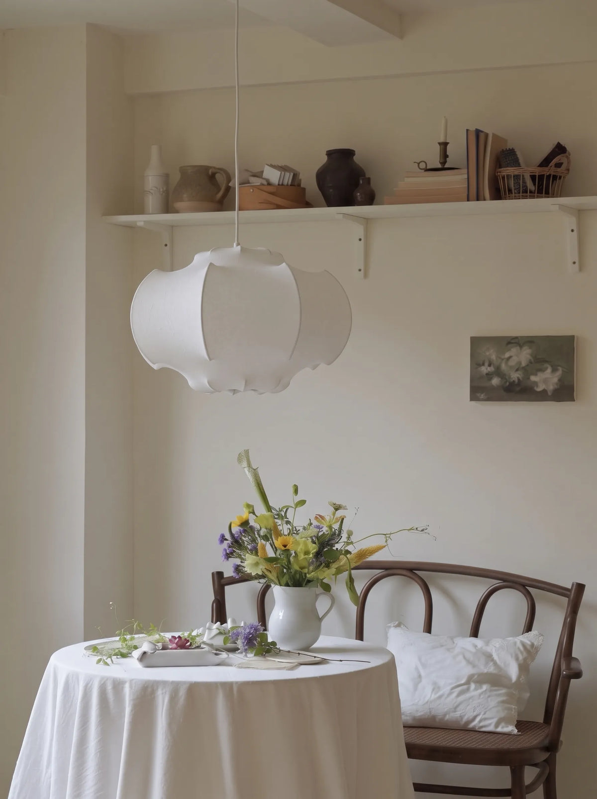 Nelson Lantern Silk Wabi-Sabi Pendant Light