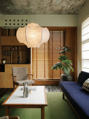 Nelson Lantern Silk Wabi-Sabi Pendant Light