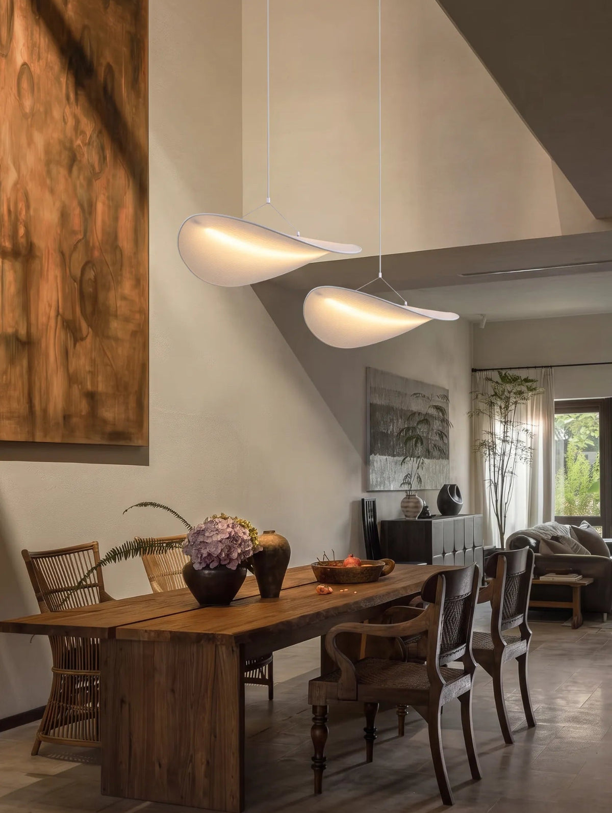 Nelson Leaf Hanging Japandi LED Pendant Light