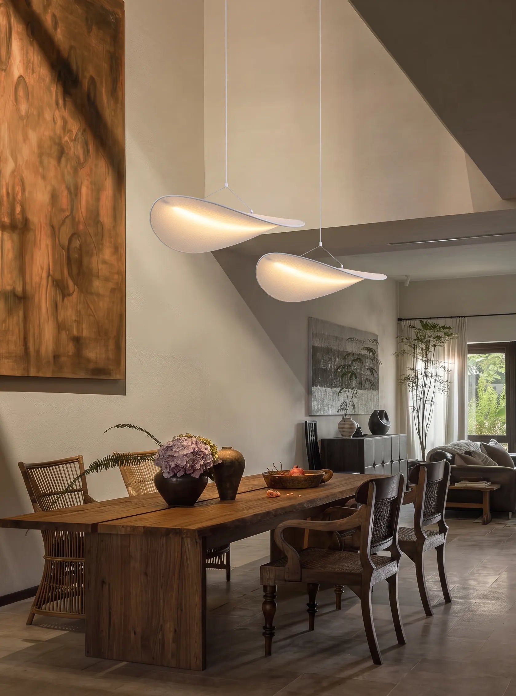 Nelson Leaf Hanging Japandi LED Pendant Light