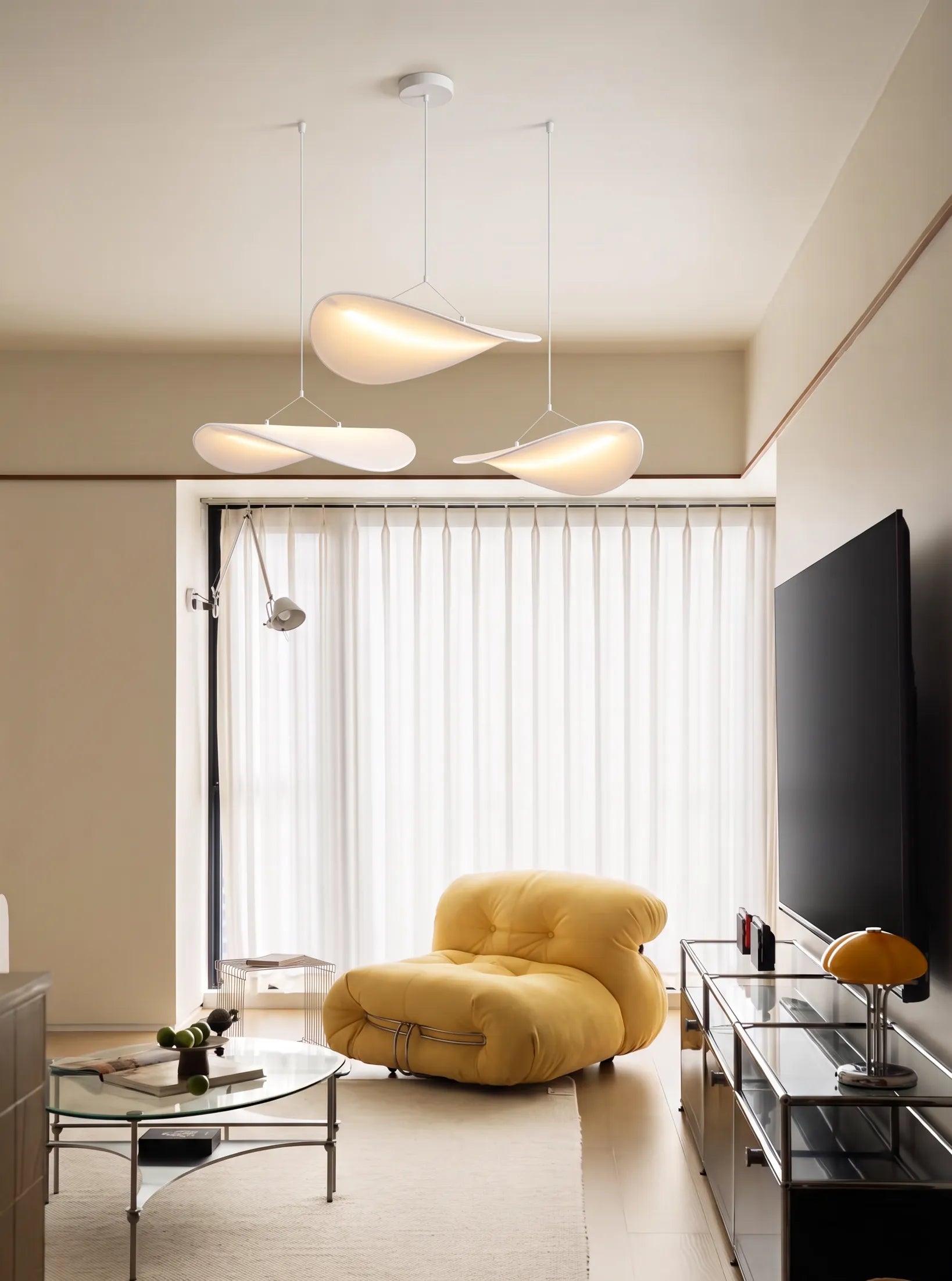 Nelson Leaf Hanging Japandi LED Pendant Light
