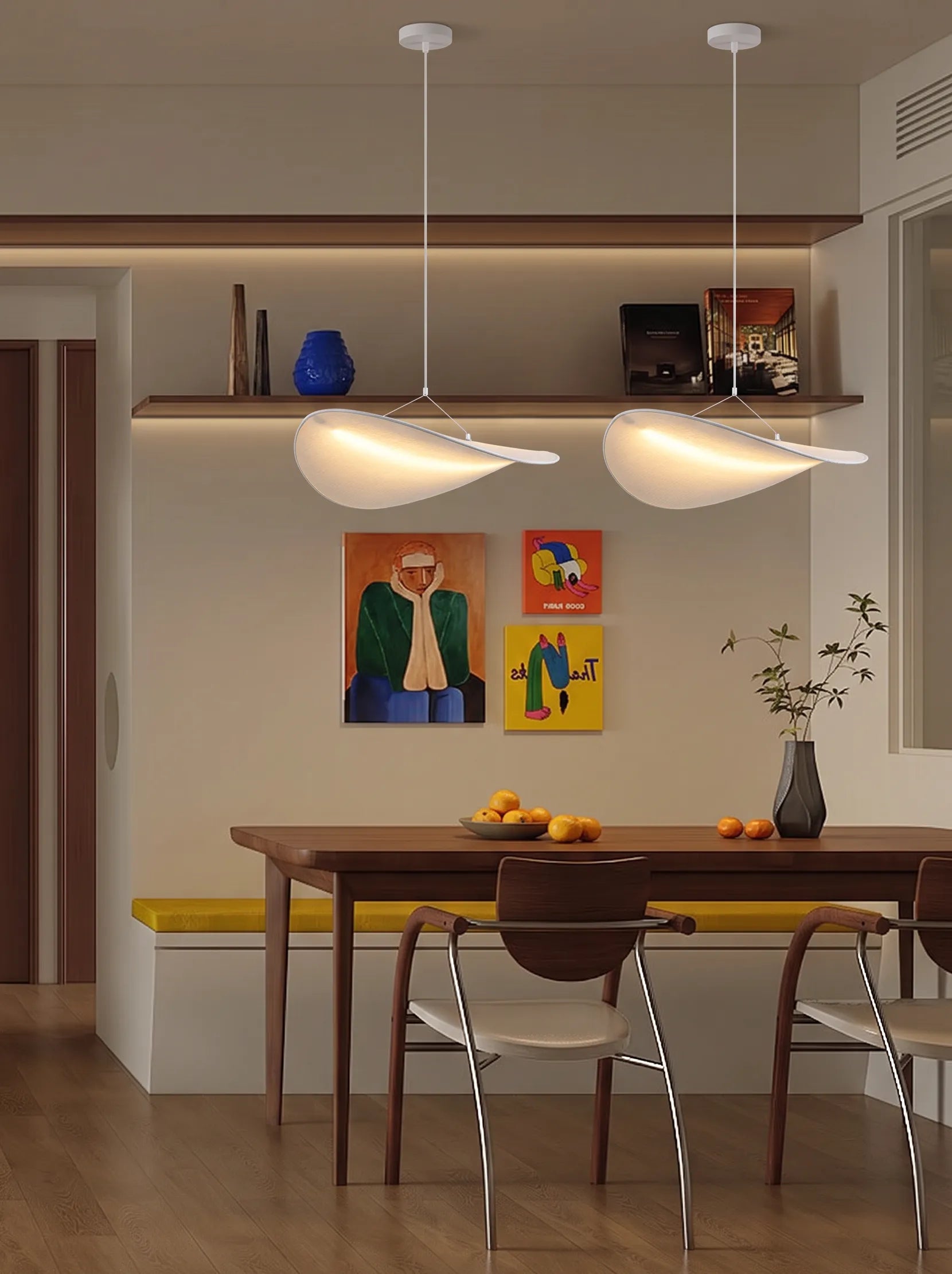 Nelson Leaf Hanging Japandi LED Pendant Light