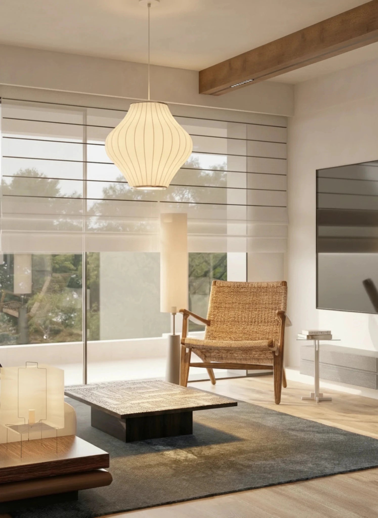 Nelson Multi - Shape Bubble Pendant Lamp | Round & Oblong & Drum - shaped - Homezee
