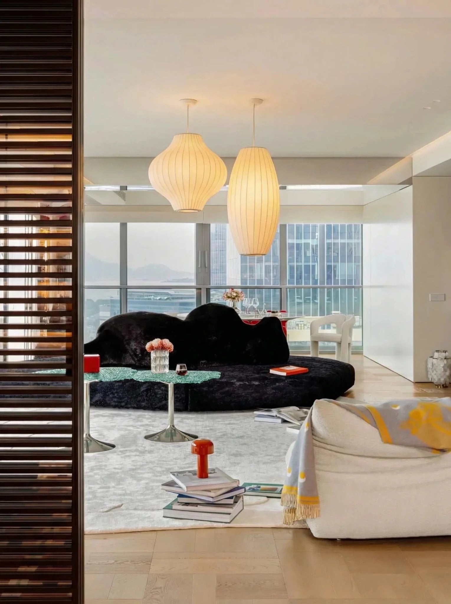 Nelson Multi - Shape Bubble Pendant Lamp | Round & Oblong & Drum - shaped - Homezee