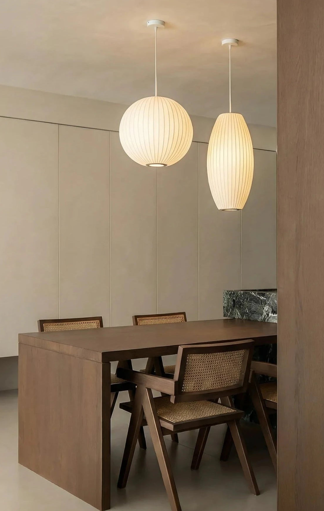 Nelson Multi - Shape Bubble Pendant Lamp | Round & Oblong & Drum - shaped - Homezee