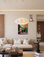 Nelson Bubble Saucer Criss Cross Retro Pendant Light