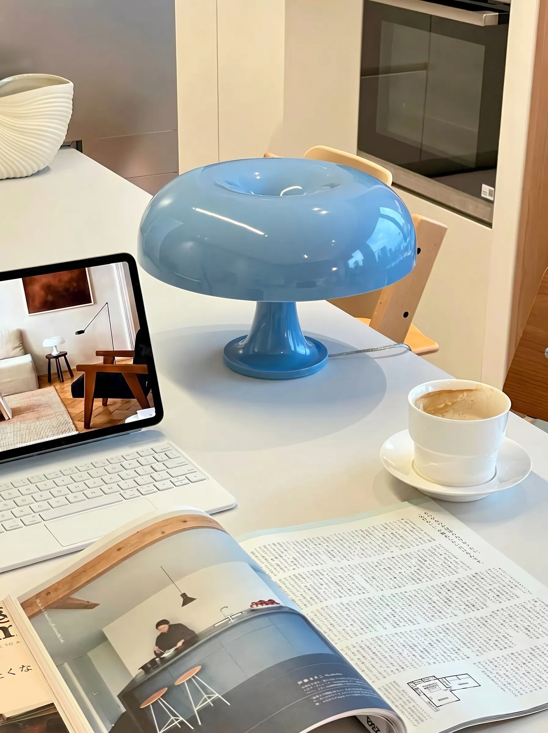 Nessino Retro Donut Mushroom Table Lamp
