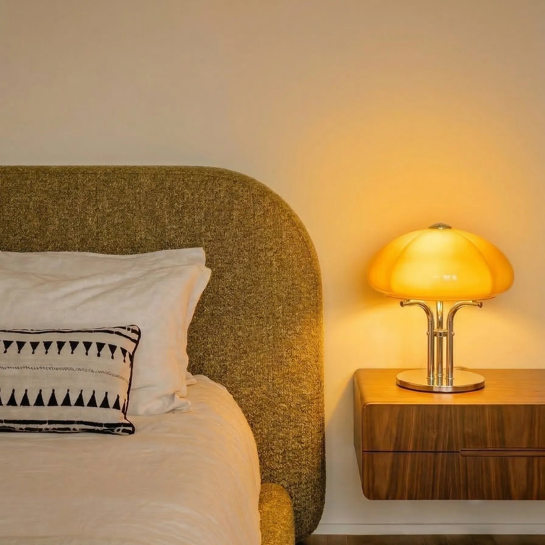 Nordic Bauhaus Pumpkin Table Lamp Retro - Touch Dimmable