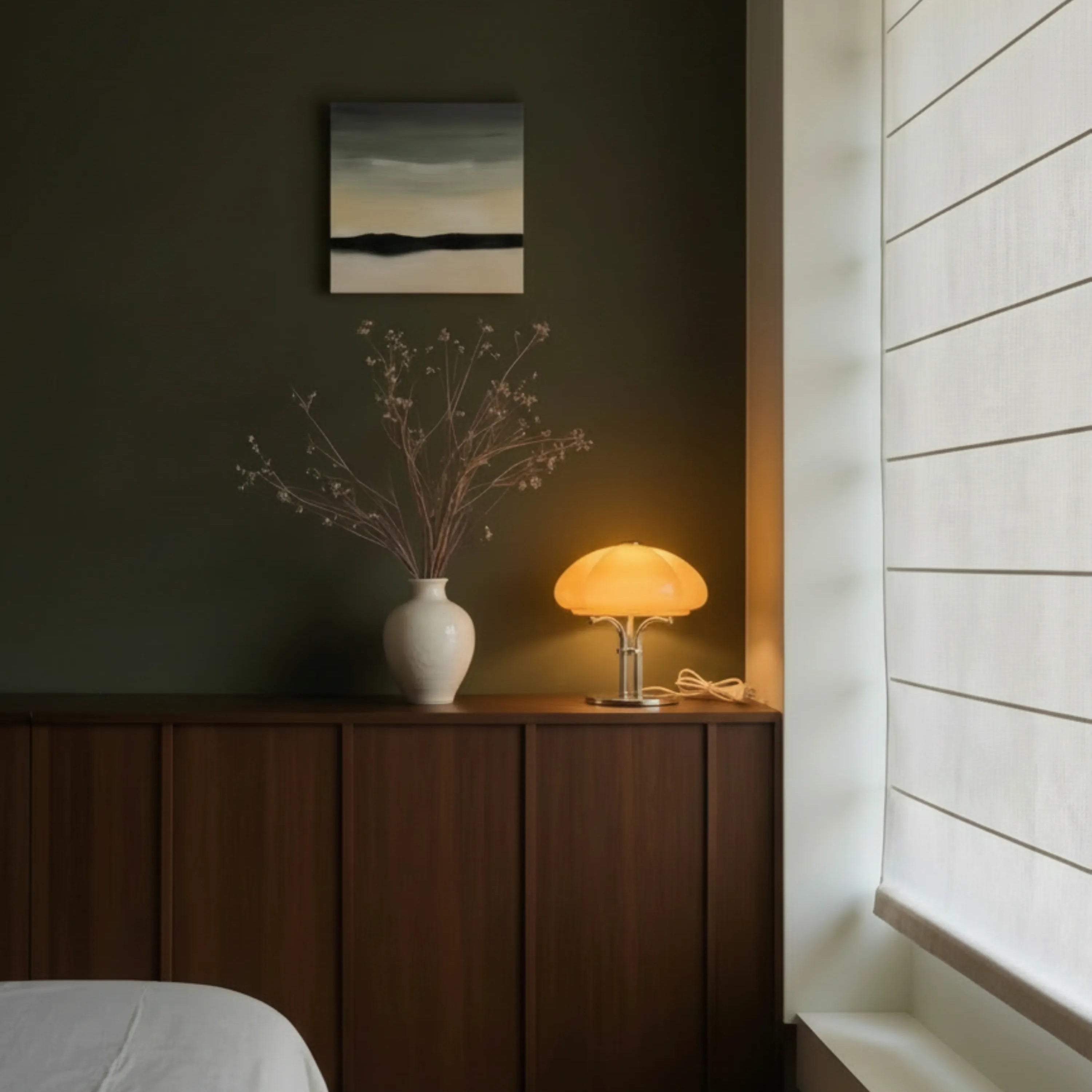 Nordic Bauhaus Pumpkin Table Lamp Retro - Touch Dimmable