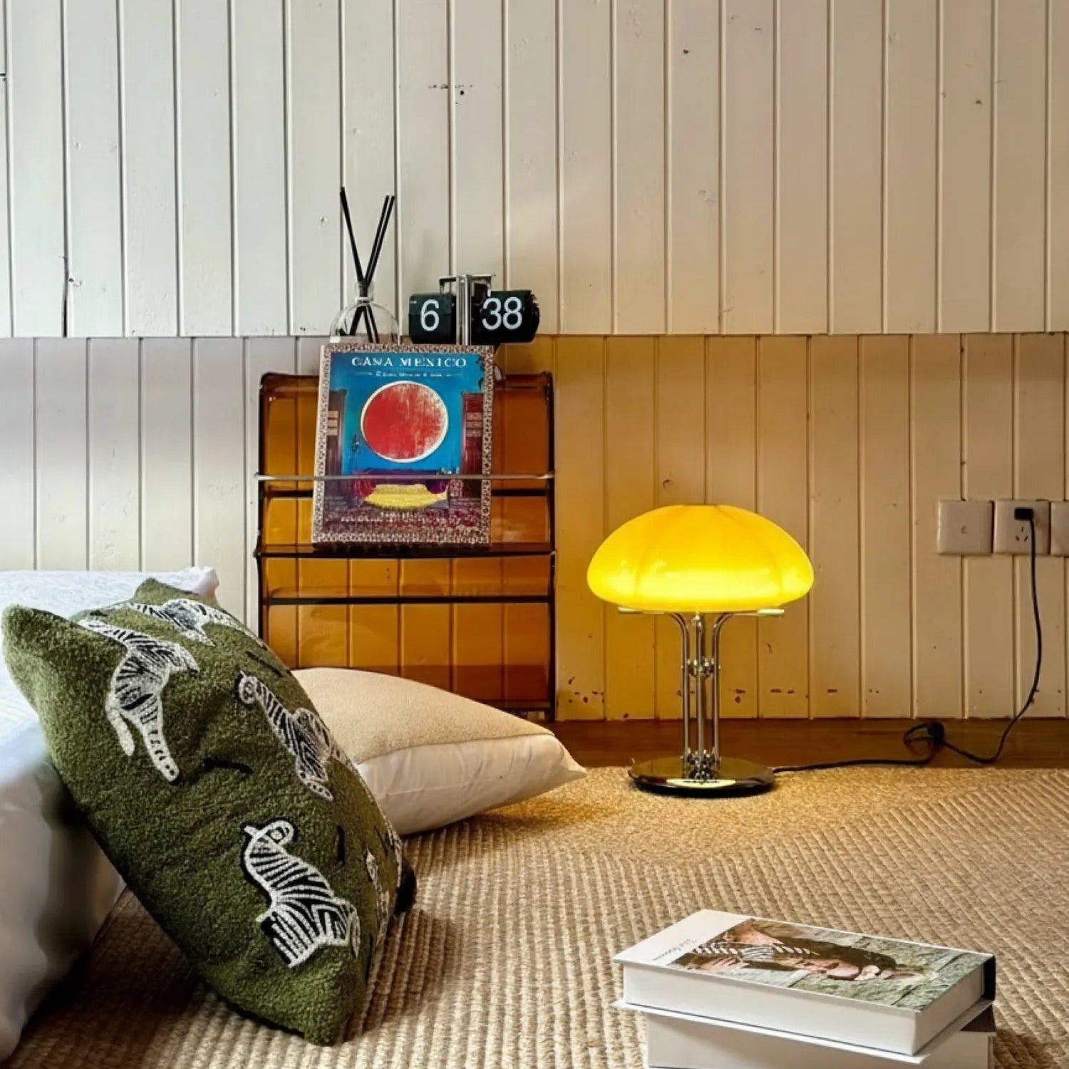Nordic Bauhaus Pumpkin Table Lamp Retro - Touch Dimmable
