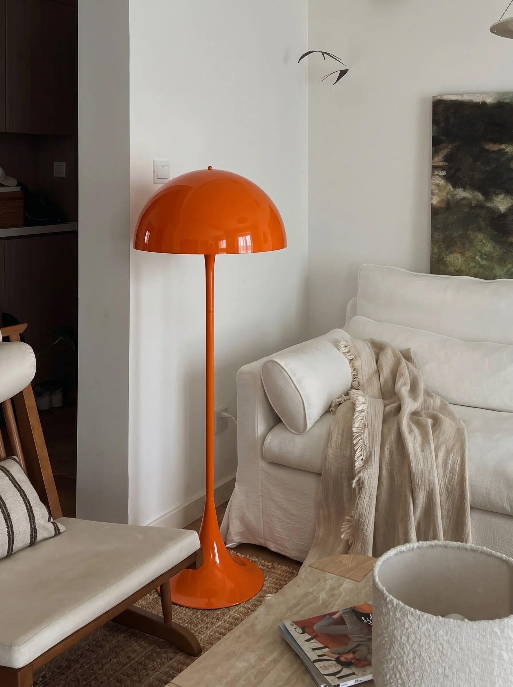 Panella Modern Retro Mushroom Dome Floor Lamp