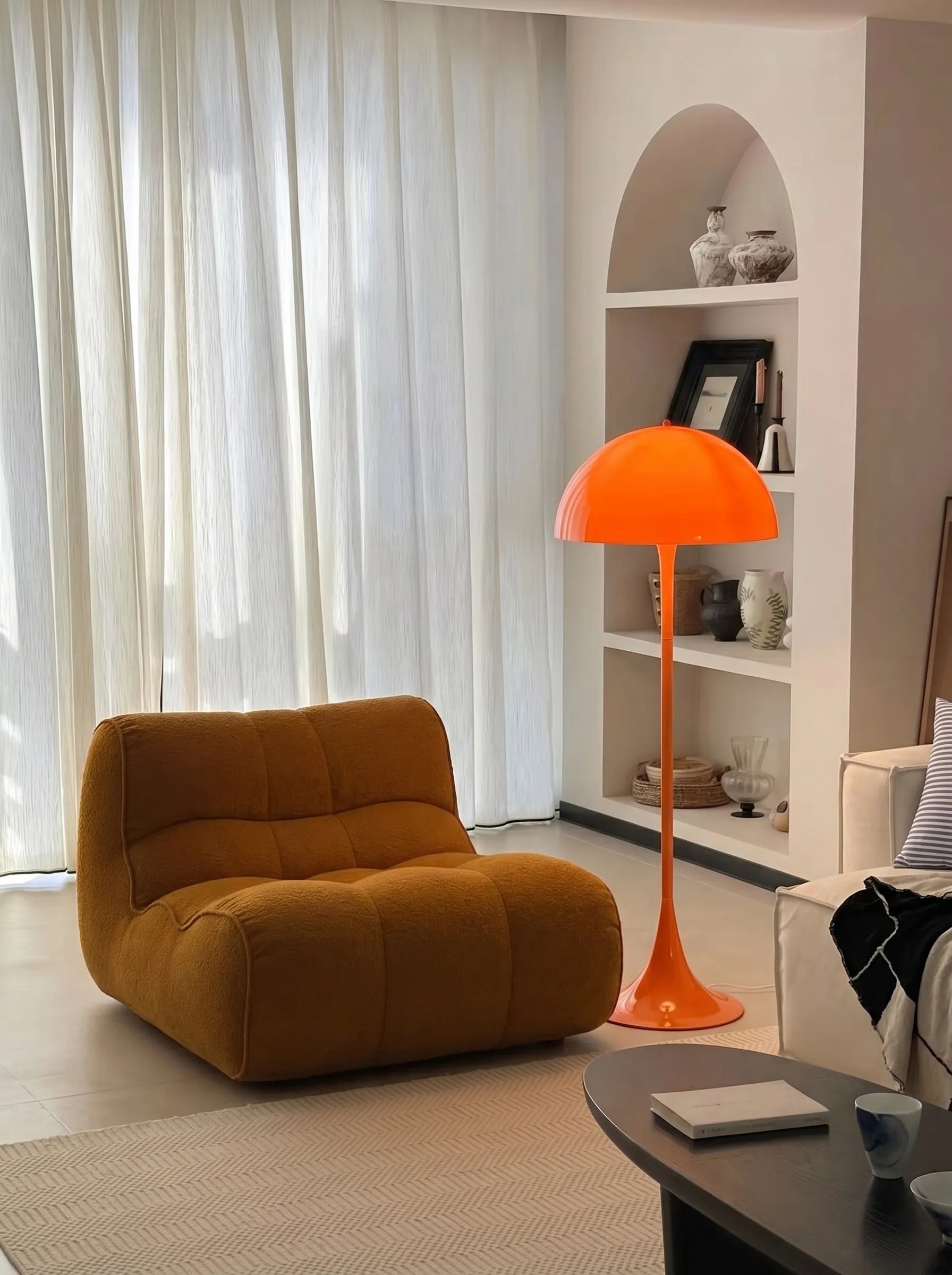 Panella Modern Retro Mushroom Dome Floor Lamp