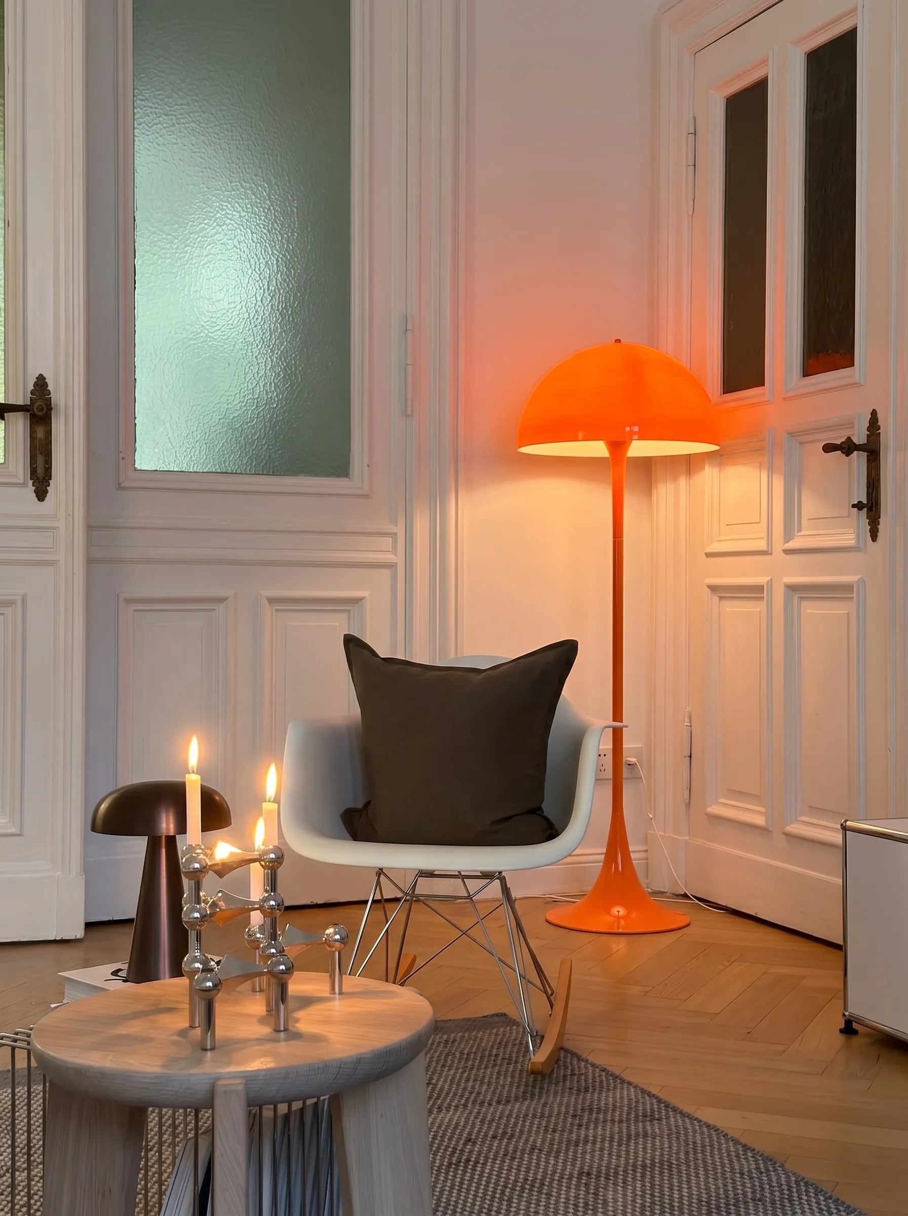 Panella Modern Retro Mushroom Dome Floor Lamp