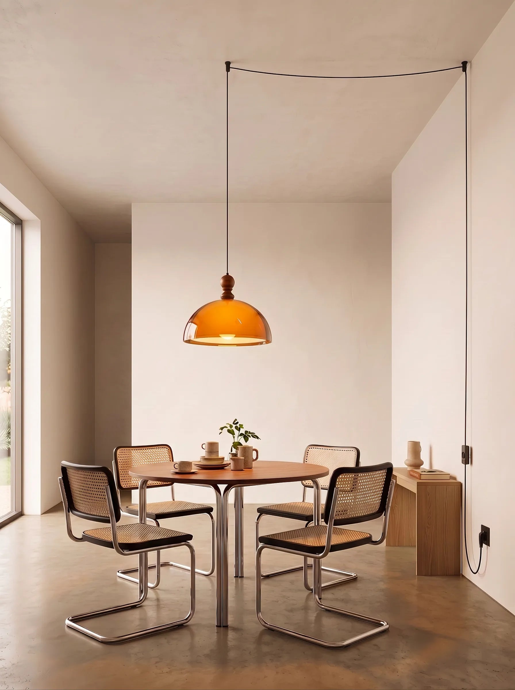 Coby Modern Pendant Lights Woodgrain