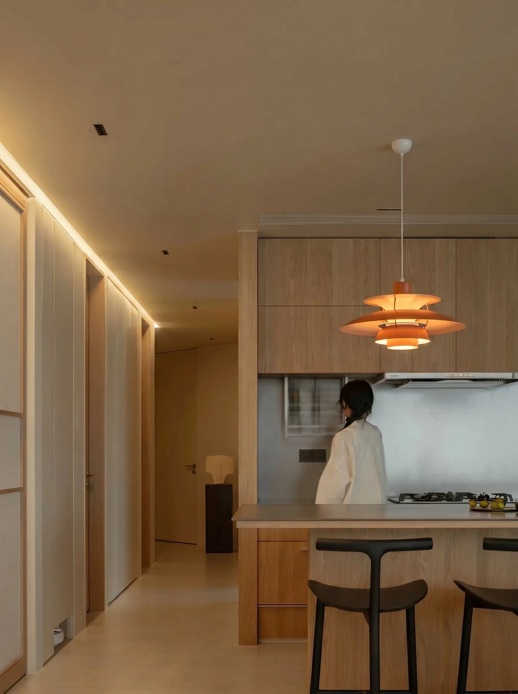 Poulsen Multi-Tiered Pendant Light