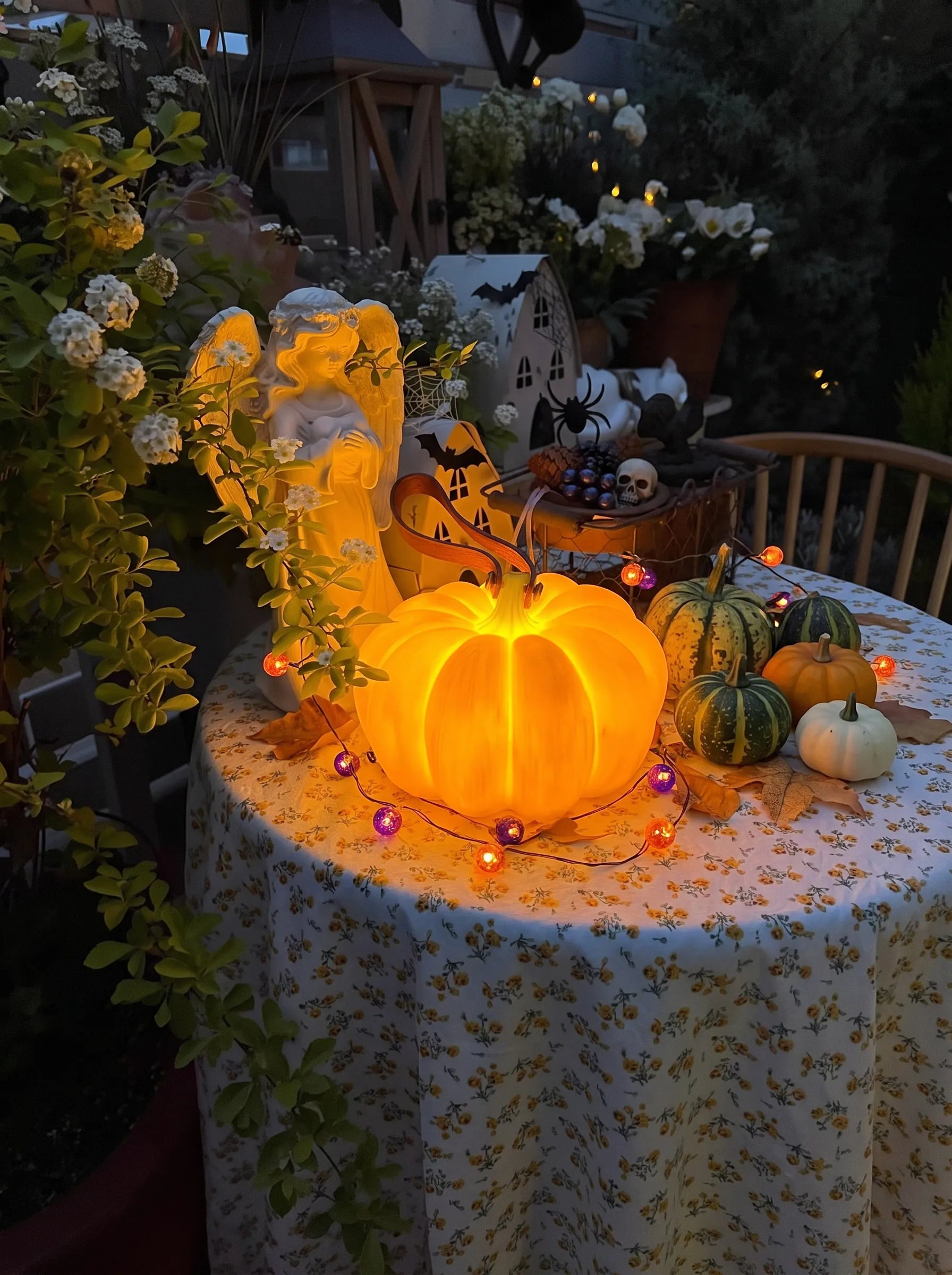 Pumpkin Landscape Solar Light Decorative Rechargeable Lamp