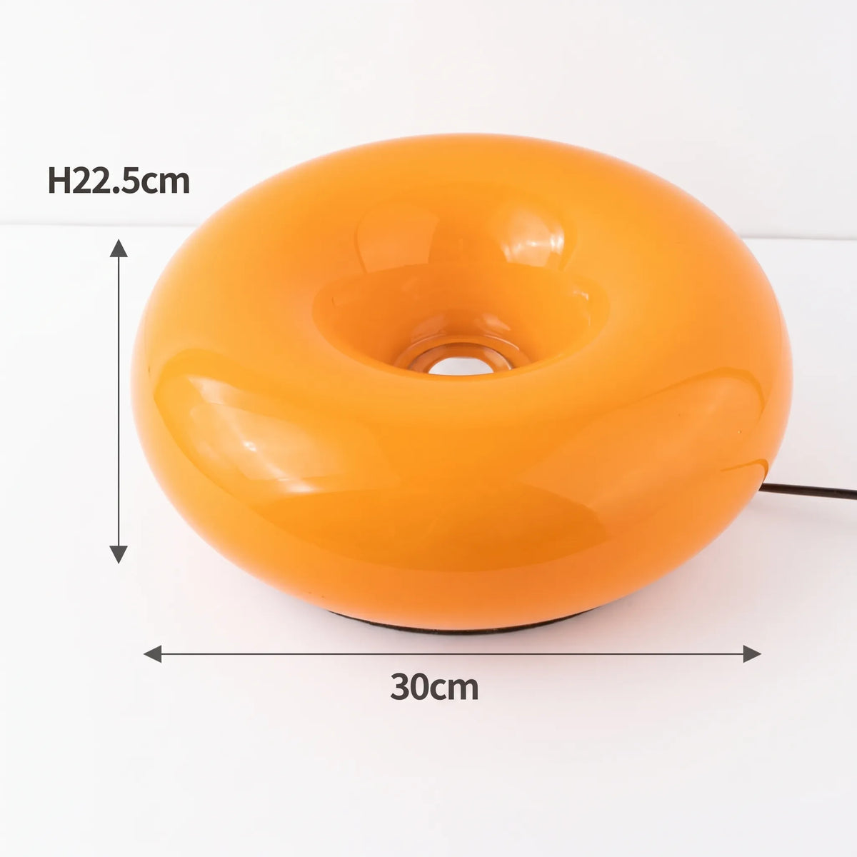 Retro Orange Donut Lamp Duo (Wall & Table Versions)