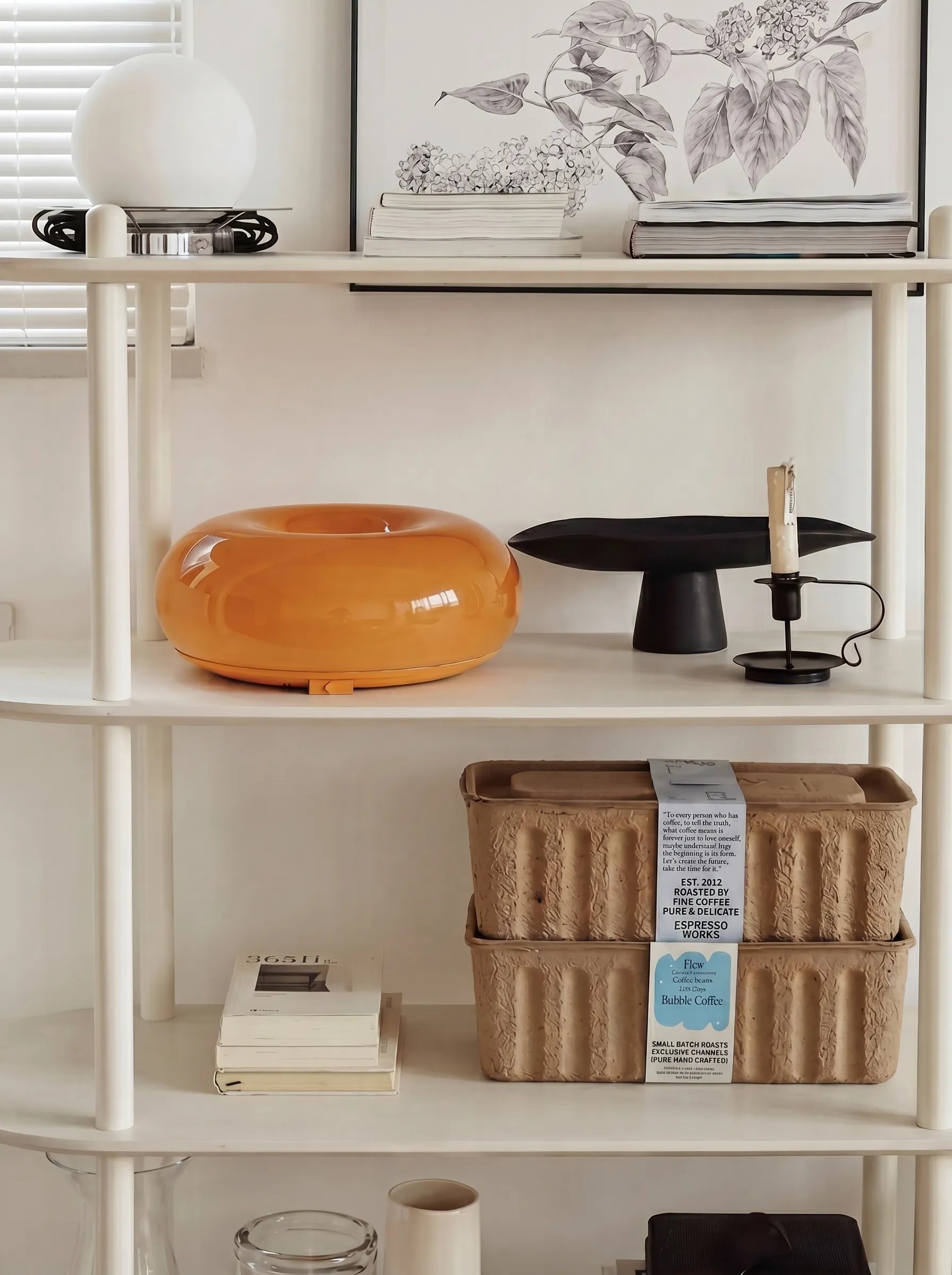 Retro Orange Donut Lamp Duo (Wall & Table Versions)