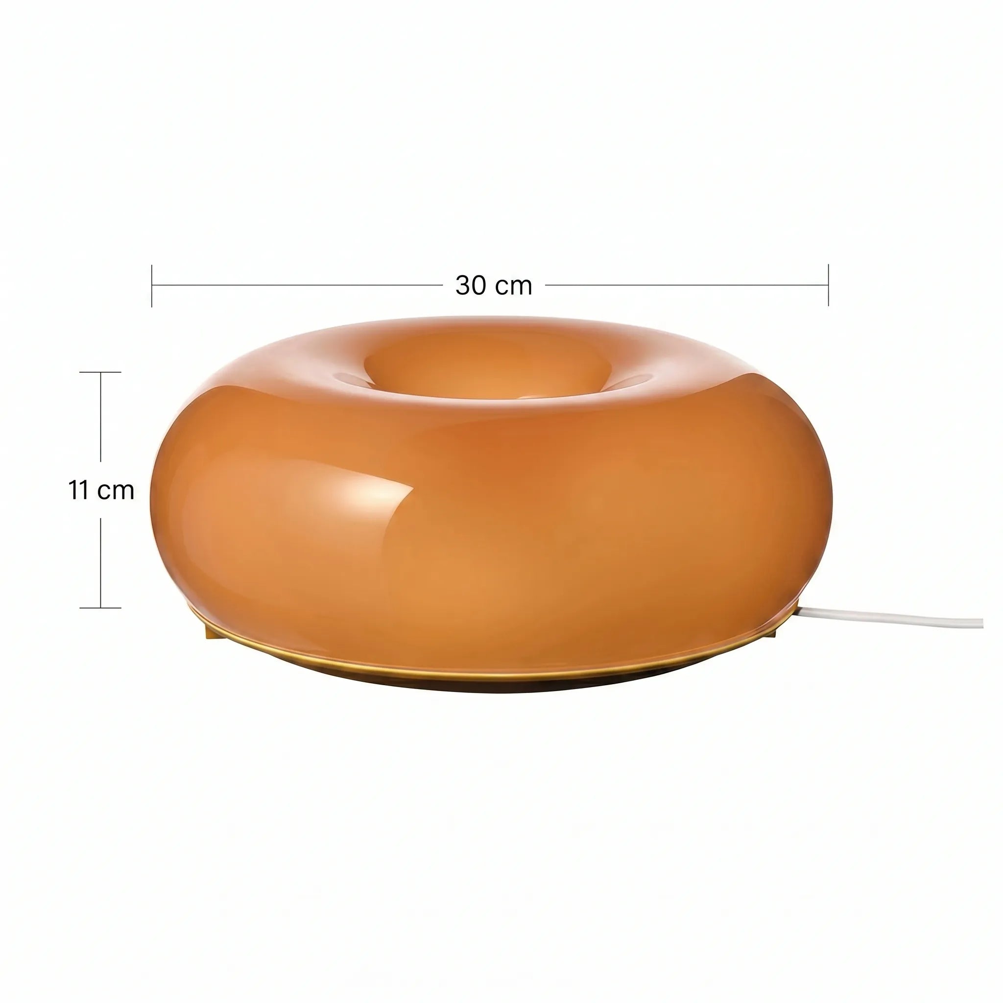 Retro Orange Donut Lamp Duo (Wall & Table Versions)