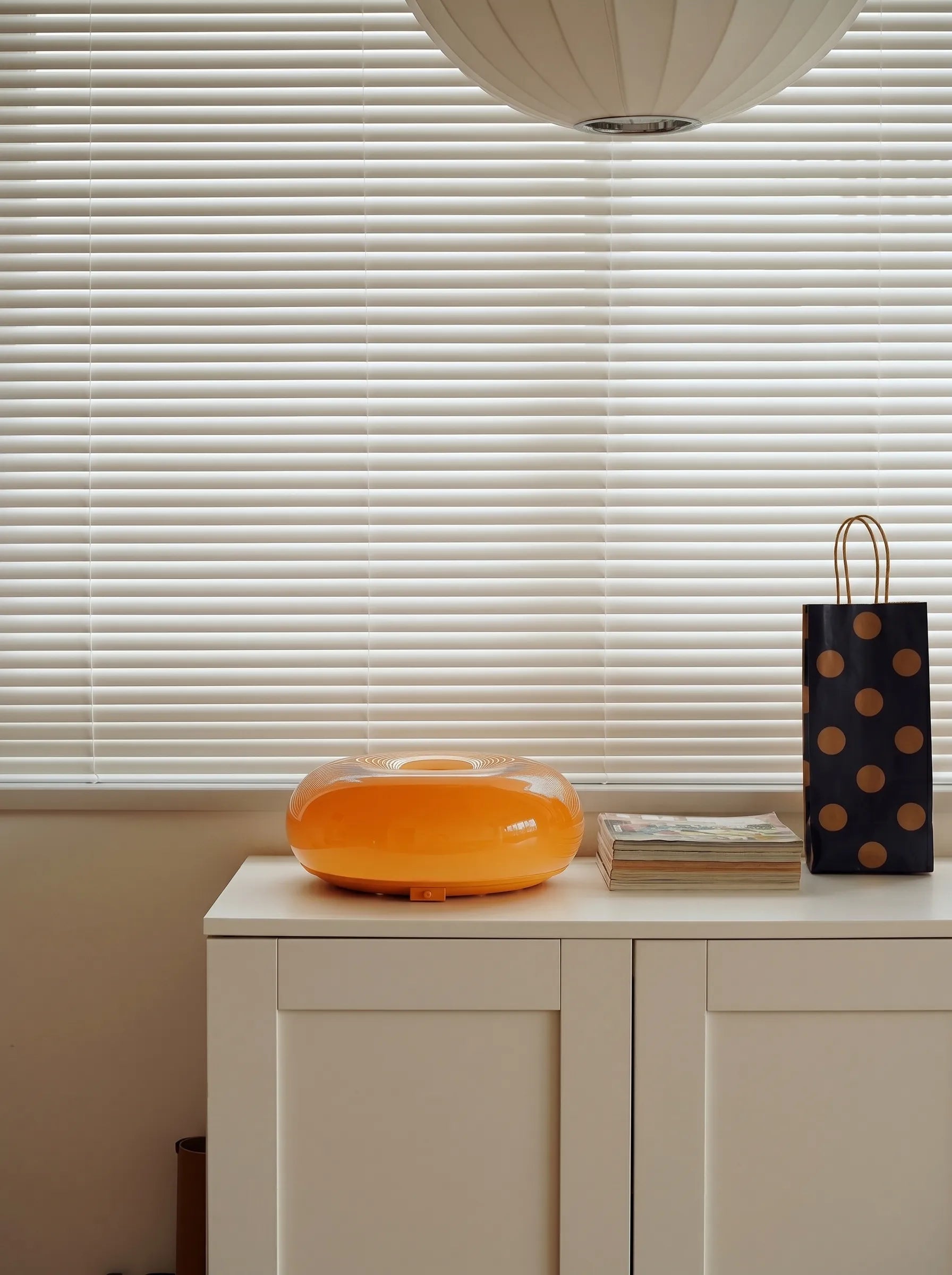 Retro Orange Donut Lamp Duo (Wall & Table Versions)