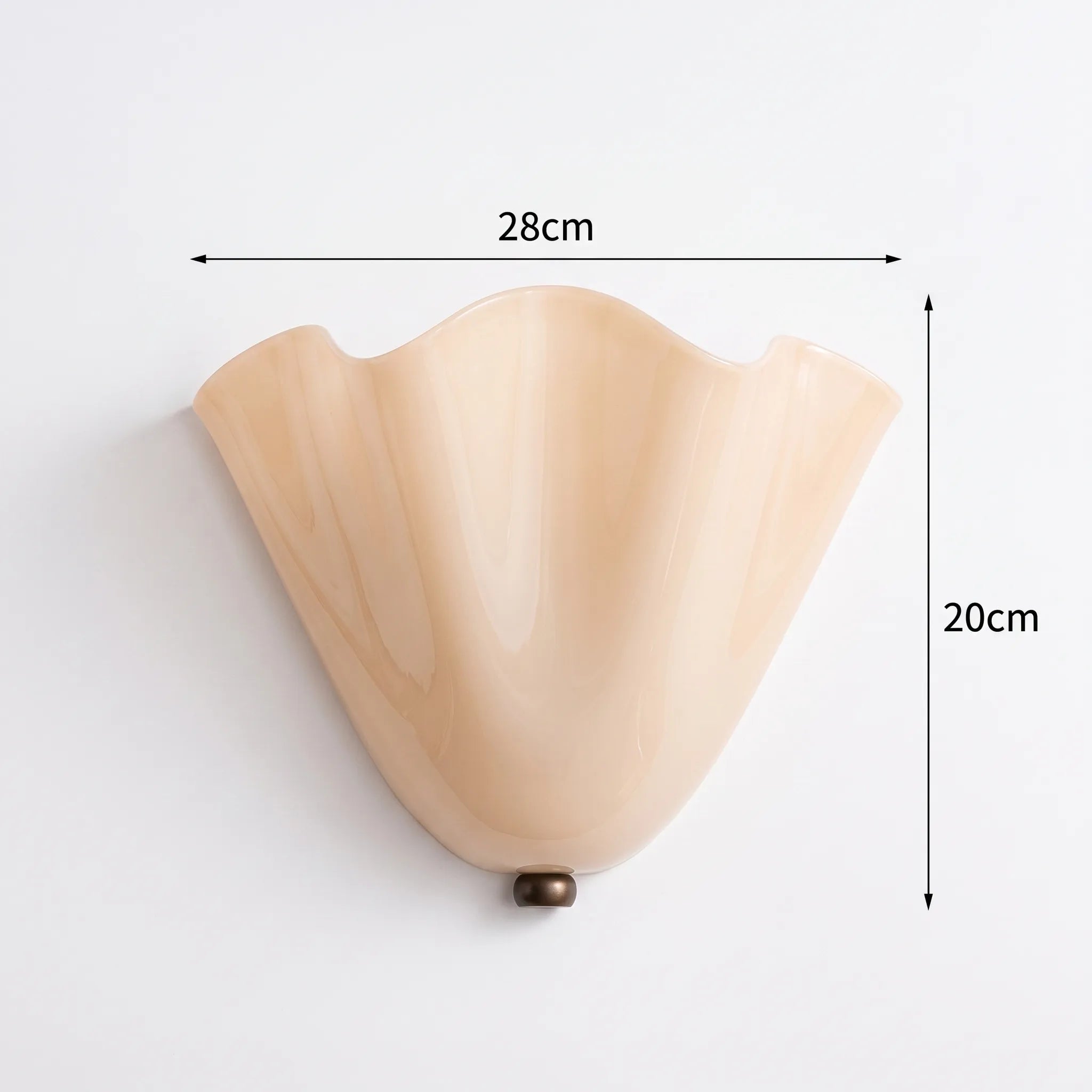 "Skirt Hem" American Retro Colorful Berry Glass Wall Sconce