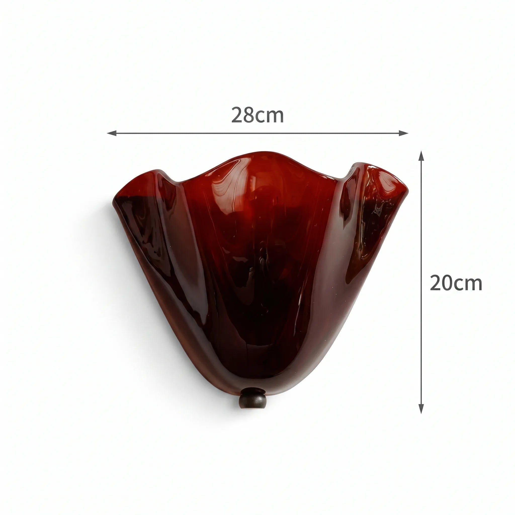 "Skirt Hem" American Retro Colorful Berry Glass Wall Sconce