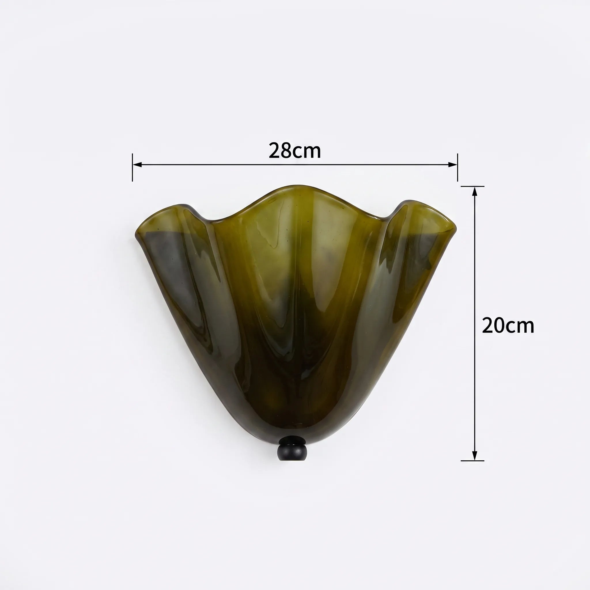 "Skirt Hem" American Retro Colorful Berry Glass Wall Sconce