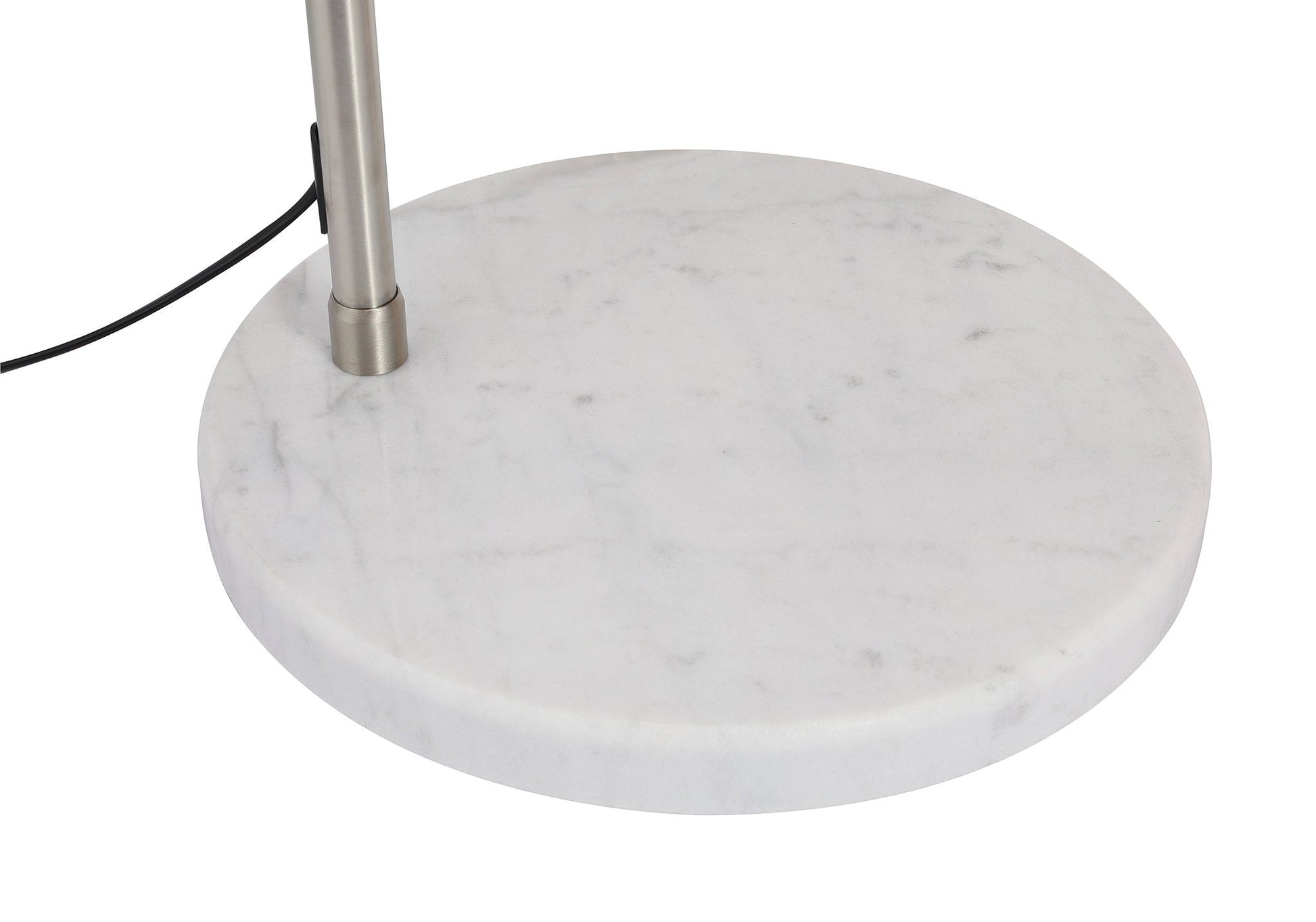 Sneedville+ Arched Floor Lamp – Chrome Arc XL Shade - Homezee