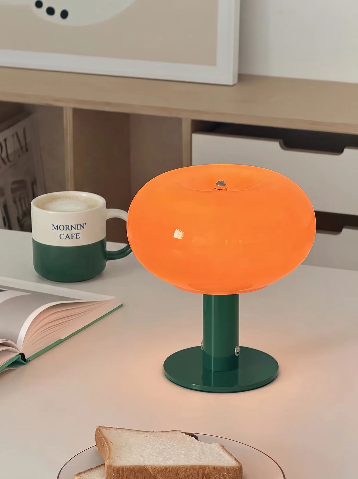 Sophia Halo Colorful Glass Rechargeable Portable Lamp