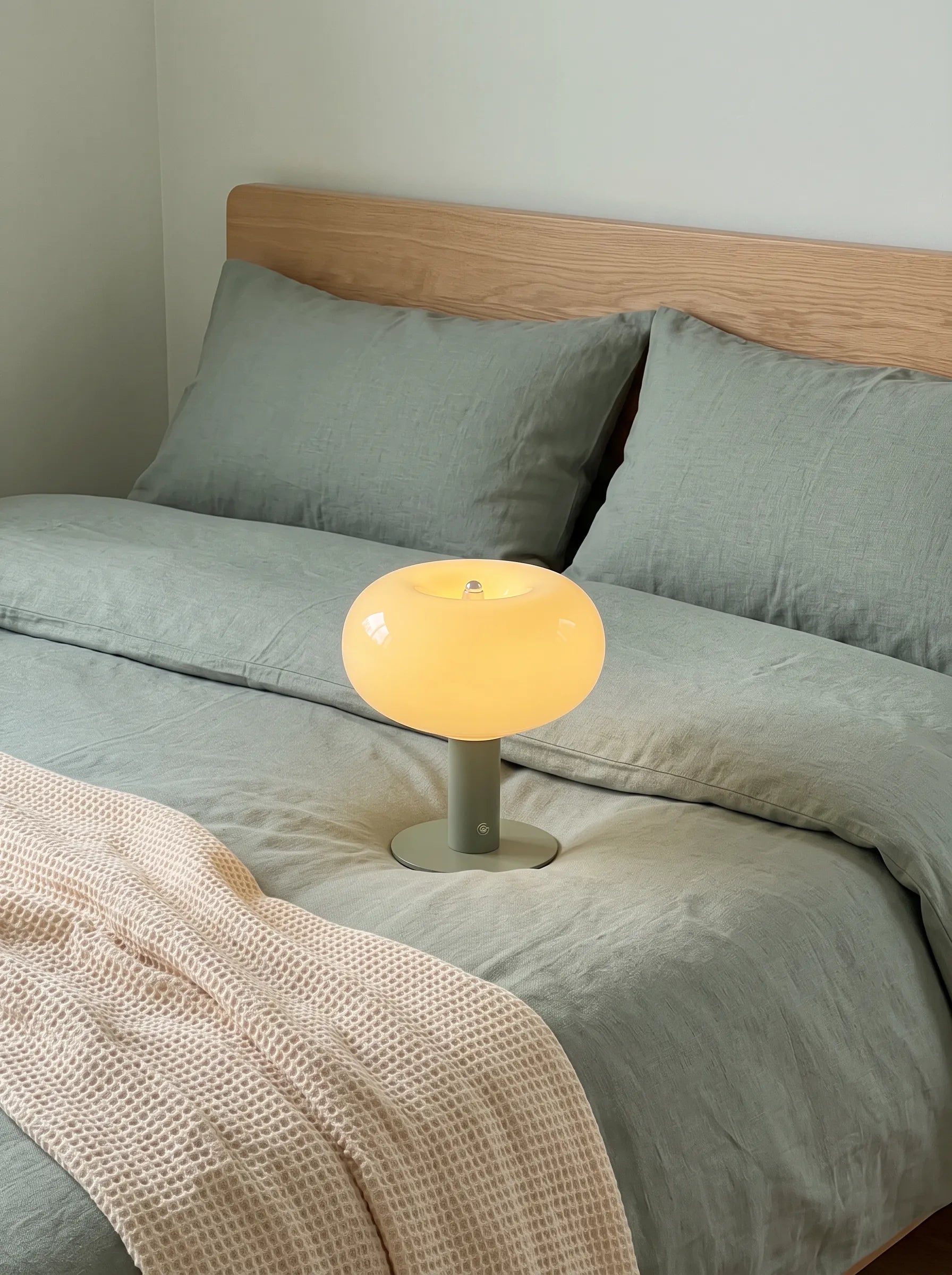 Sophia Halo Colorful Glass Rechargeable Portable Lamp