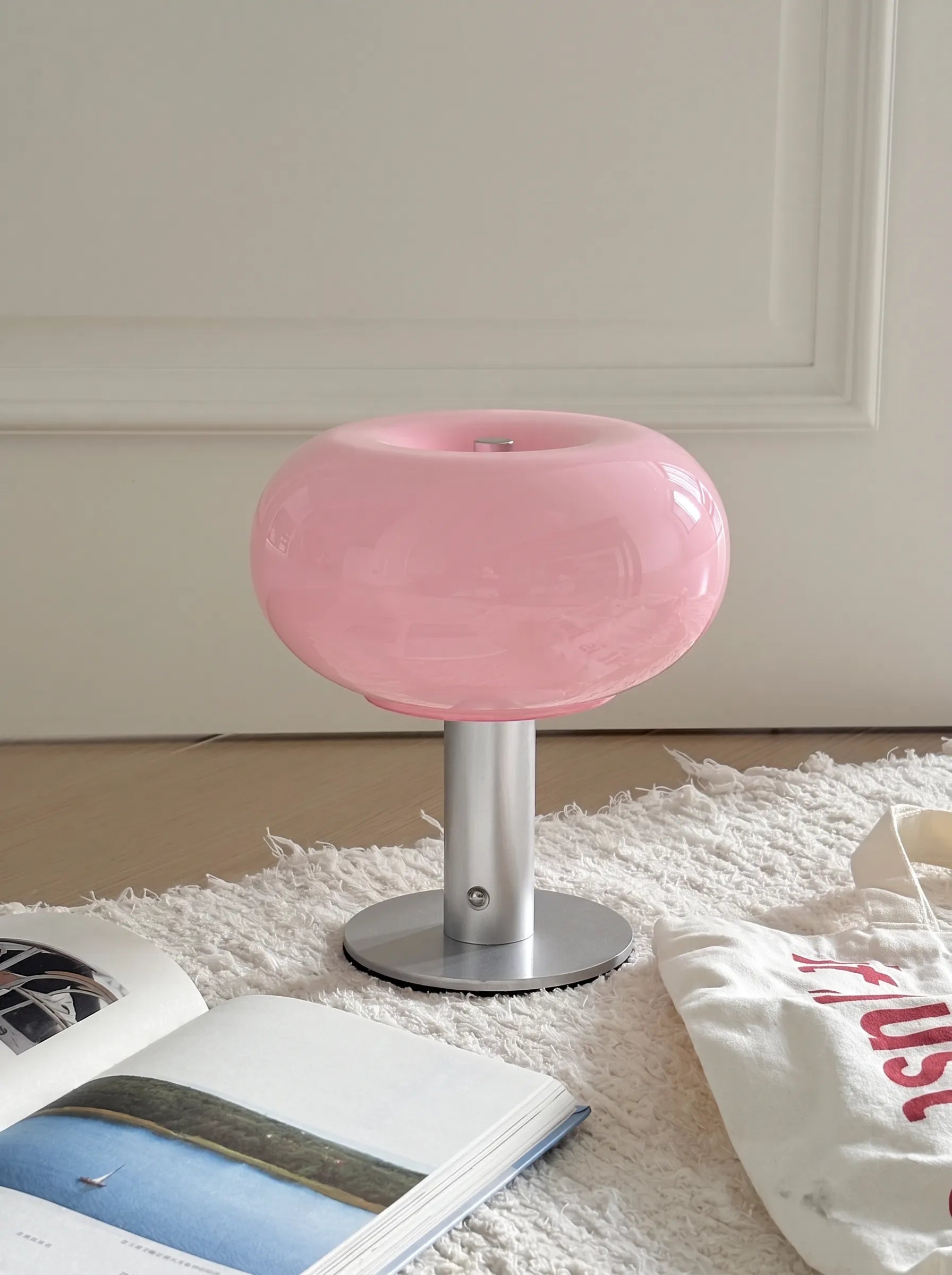 Sophia Halo Colorful Glass Rechargeable Portable Lamp