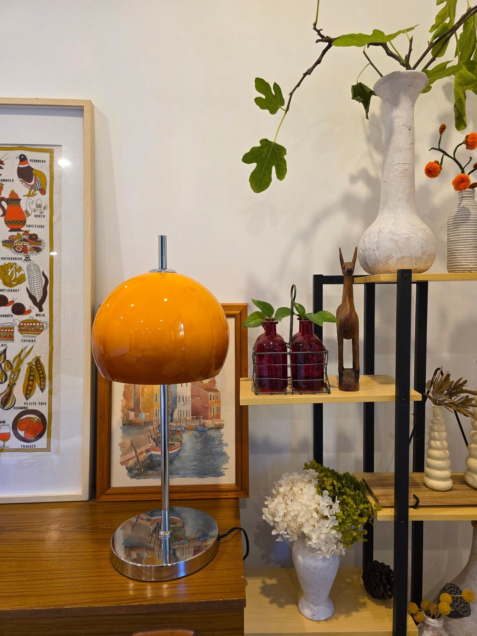 Carla Floor Lamp & Olivia Table Lamp Set - Homezee