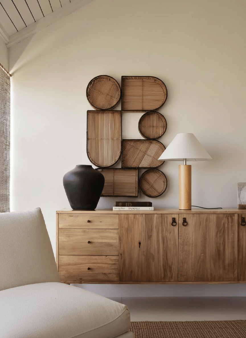 Morgan Table Lamp Japandi Wood Base Touch Lamp with Type - C Charging - Homezee