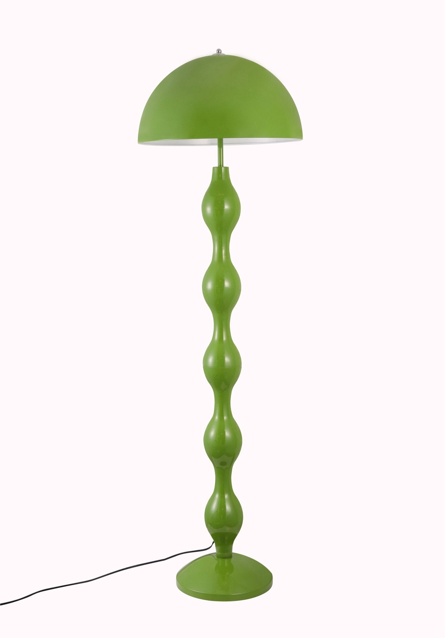 Dori Drop Wavy Mushroom Floor Lamp | Olive Green - Homezee
