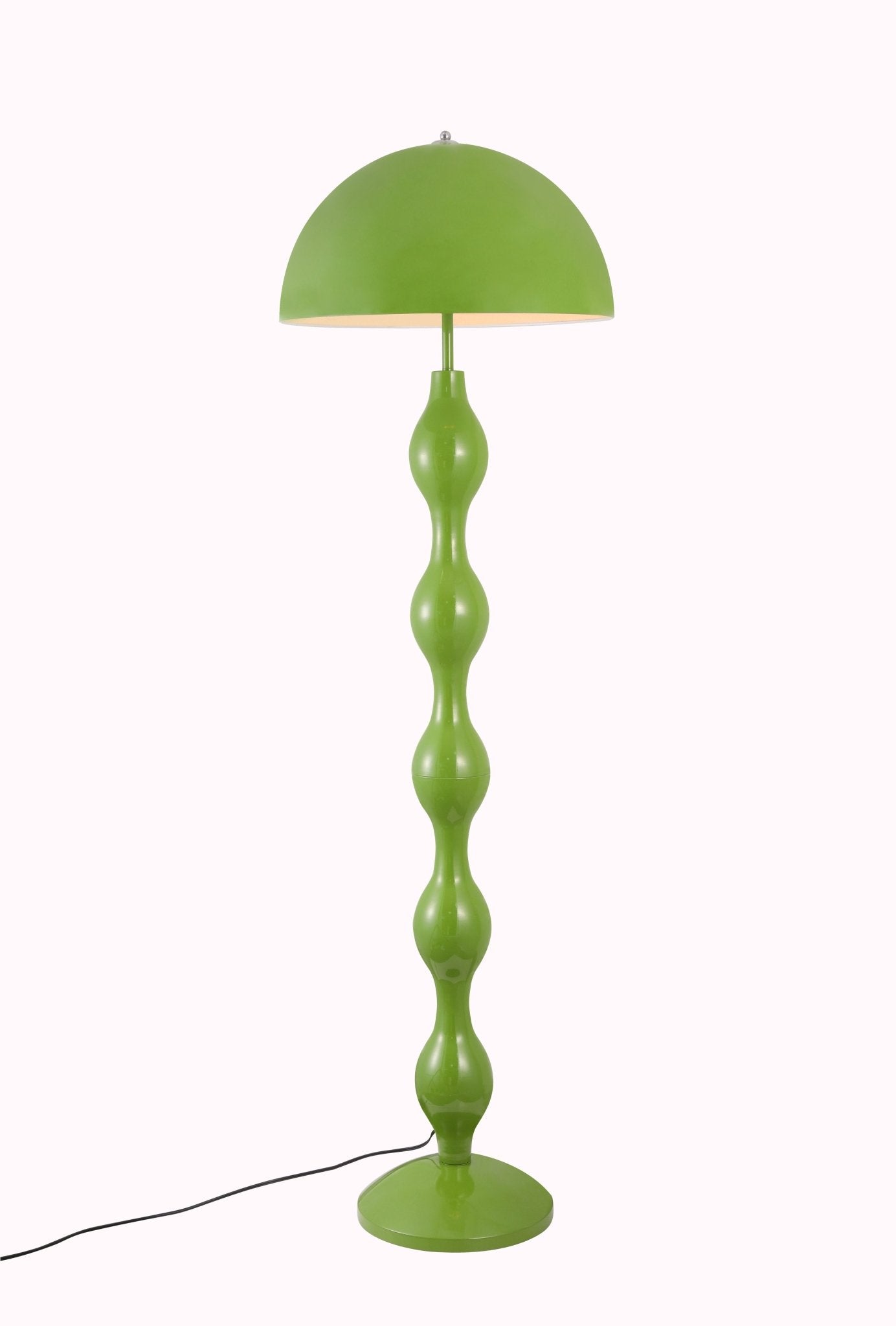 Dori Drop Wavy Mushroom Floor Lamp | Olive Green - Homezee