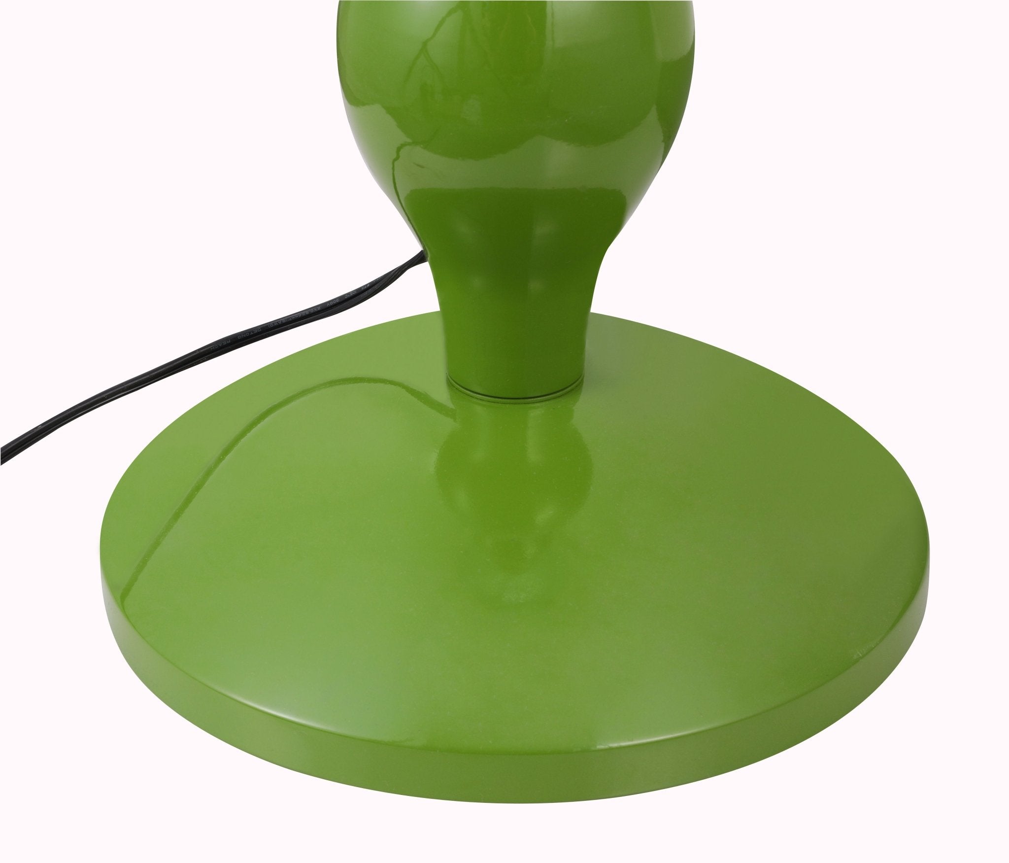 Dori Drop Wavy Mushroom Floor Lamp | Olive Green - Homezee