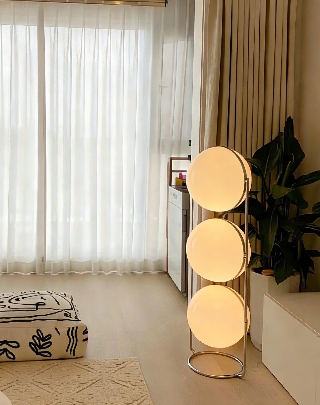 Garreau Trio Globe Floor Lamp - Bauhaus Replica 1971 Design - Homezee