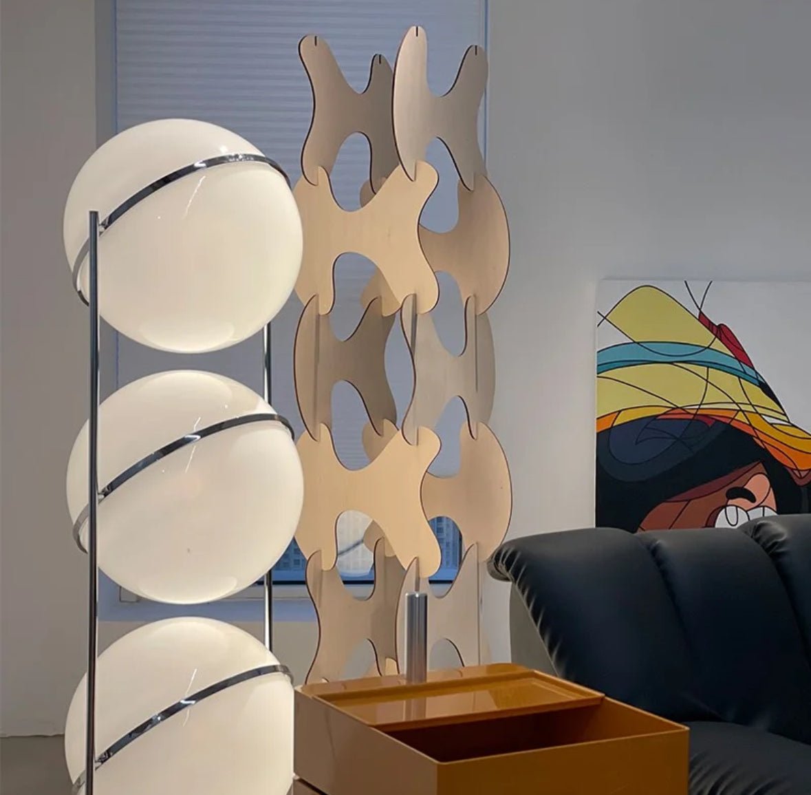 Garreau Trio Globe Floor Lamp - Bauhaus Replica 1971 Design - Homezee