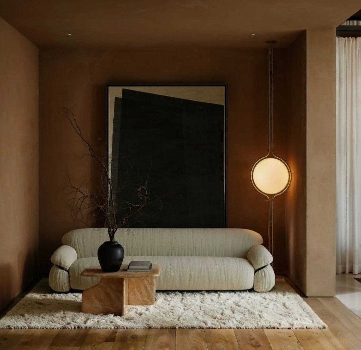 Garreau Globe Floor To Ceiling Lamp - Bauhaus Replica 1971 Design - Homezee