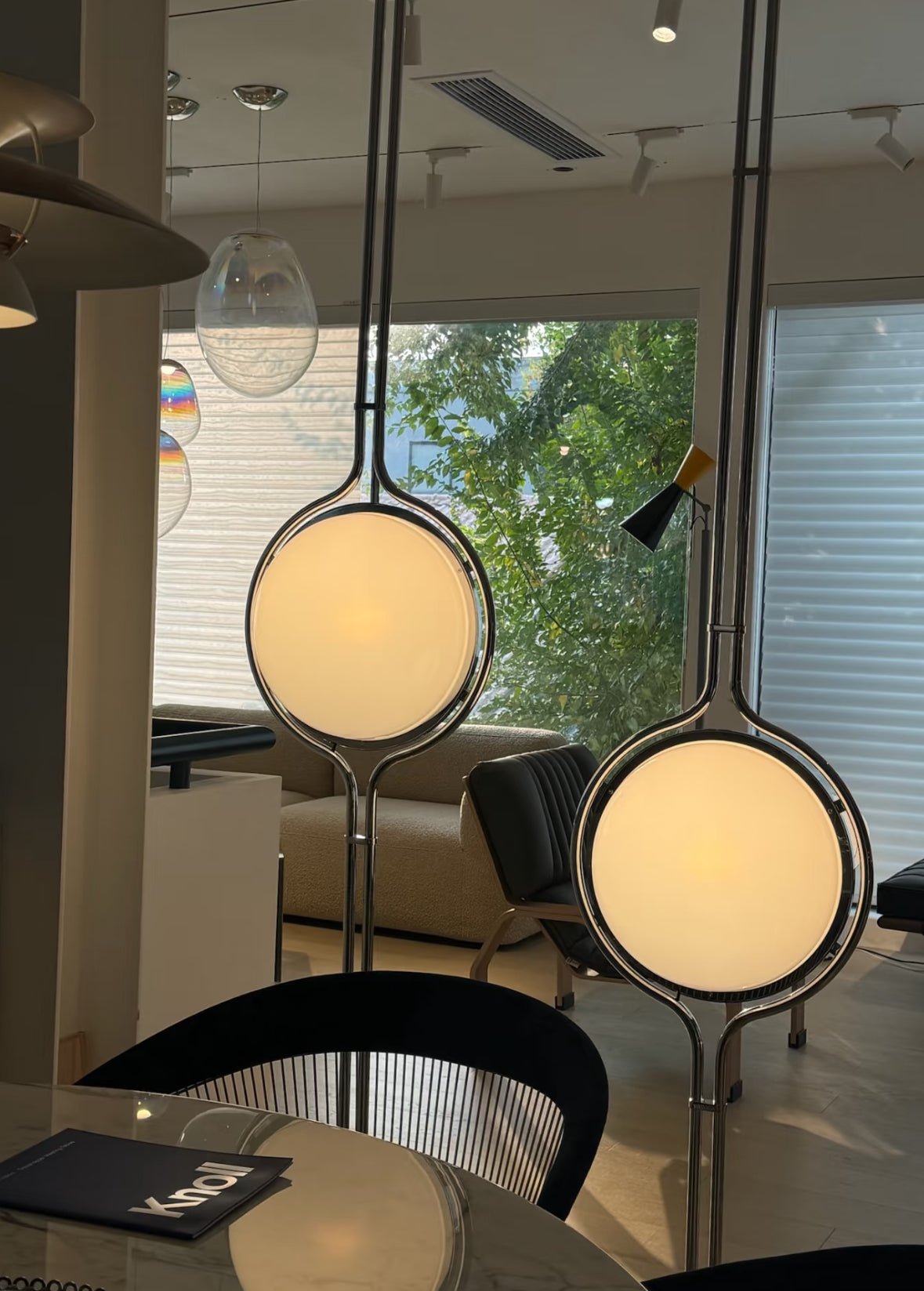 Garreau Globe Floor To Ceiling Lamp - Bauhaus Replica 1971 Design - Homezee