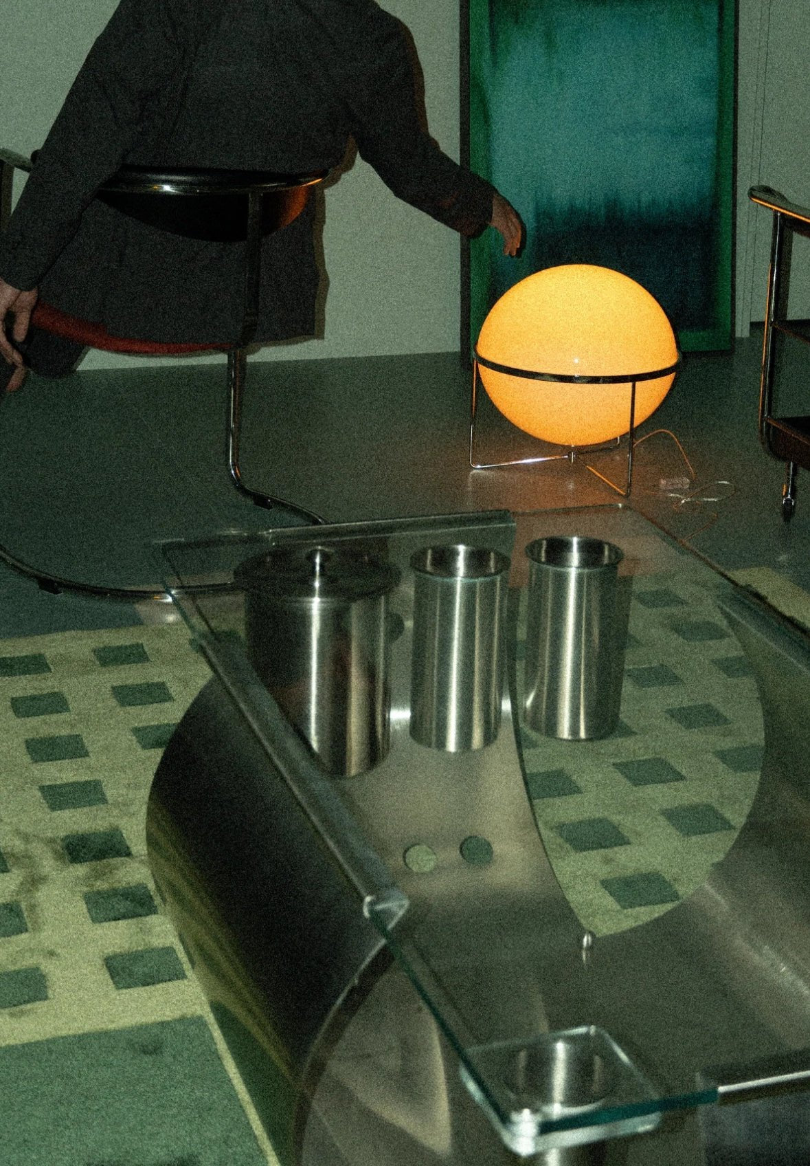 Garreau Single Globe Yolk Lamp | Bauhaus Ambient Light - Homezee