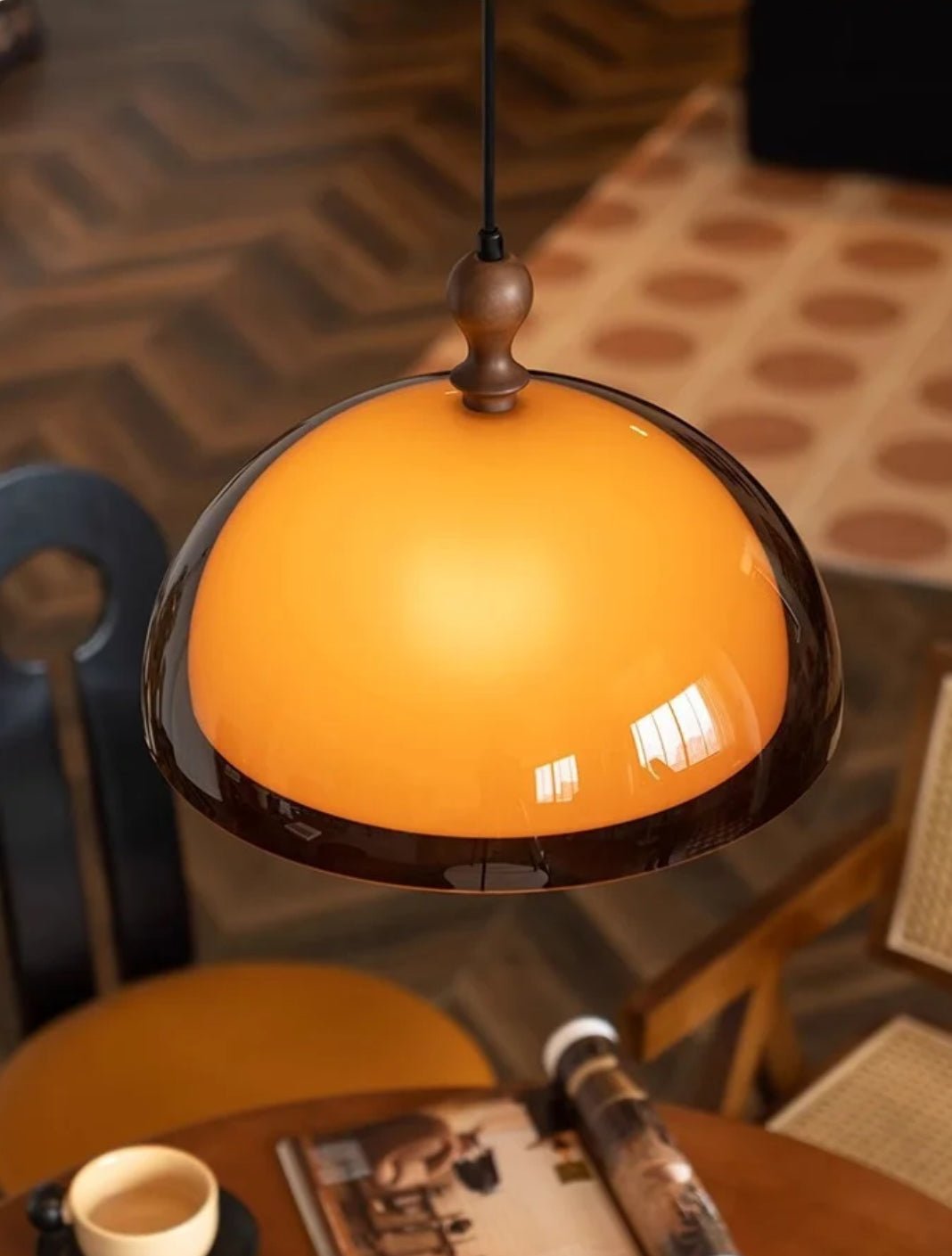 Coby Swing Arm Pendant Light | Double Dome Shades - Homezee