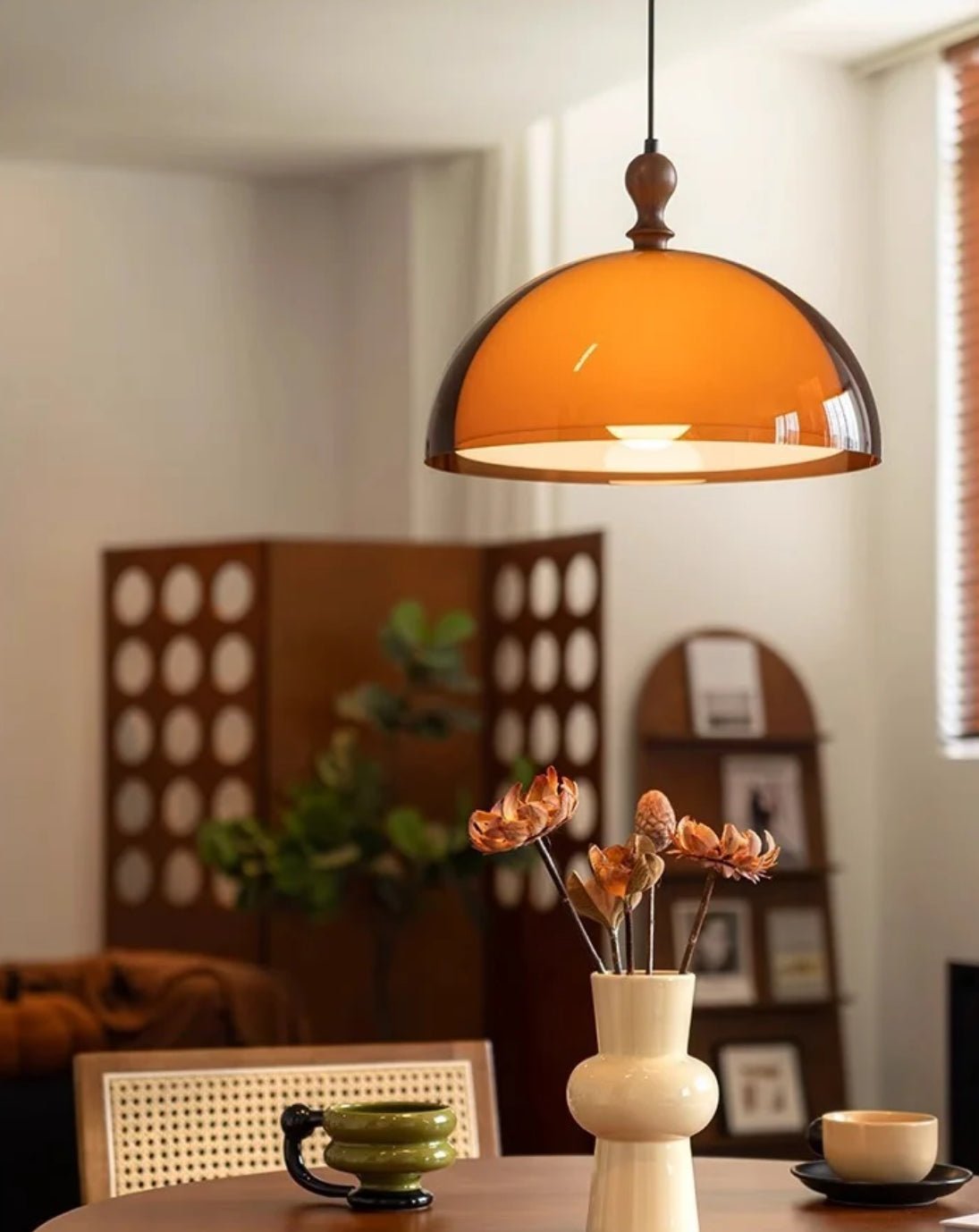 Coby Swing Arm Pendant Light | Double Dome Shades - Homezee